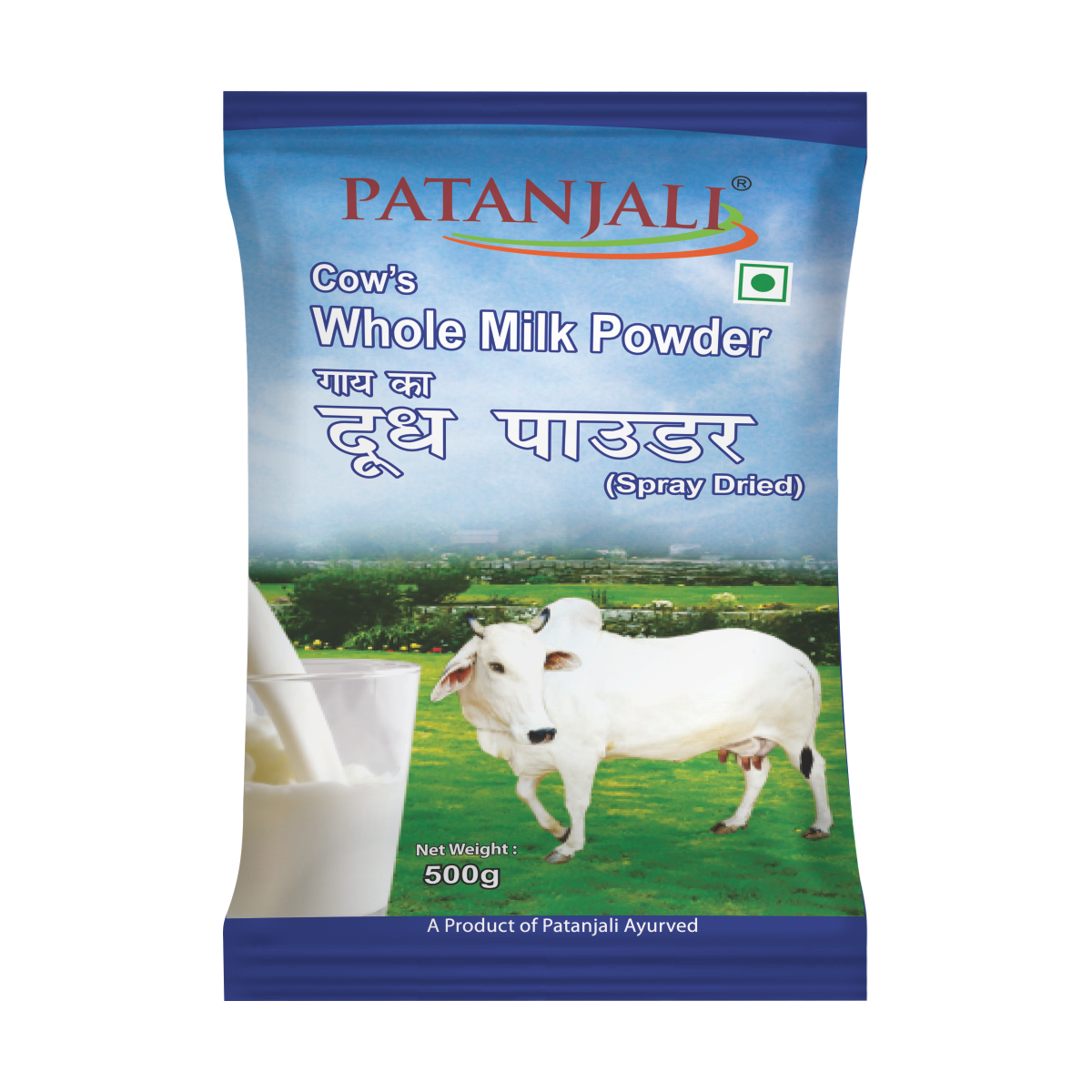Patanjali Cow's Whole Milk Powder (500 gm)