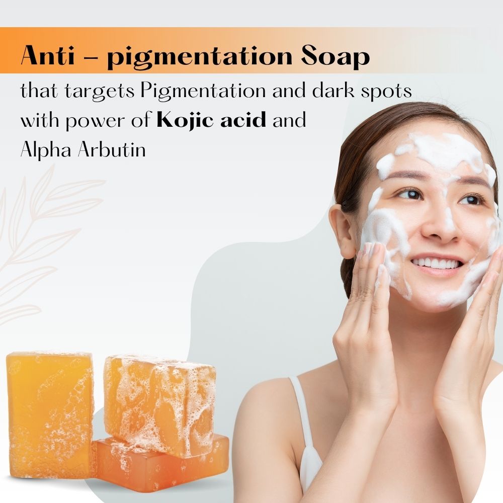 Samisha 1% Kojic Acid Soap With Alpha Arbutin For Pigmentation & Sun Damage