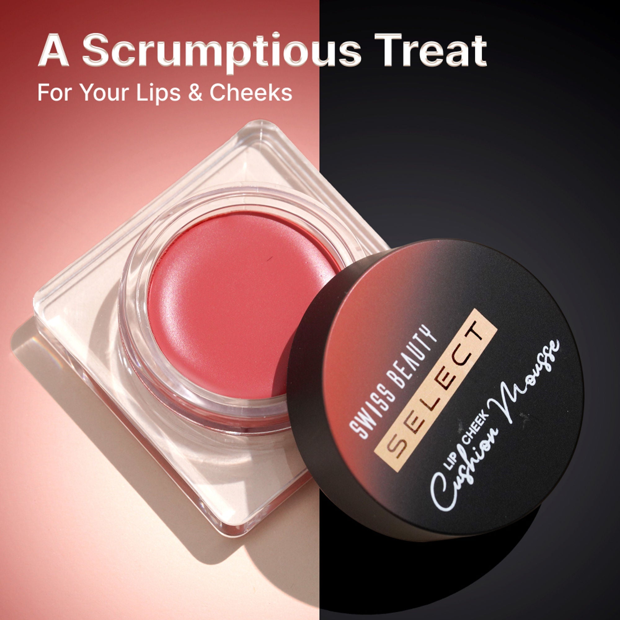 Swiss Beauty Select Lip And Cheek Cushion Mousse With Vitamin E - 2 Vogue Rose
