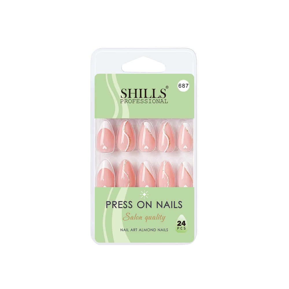 Shills Professional Reusable Press On Nails Almond - SPN687