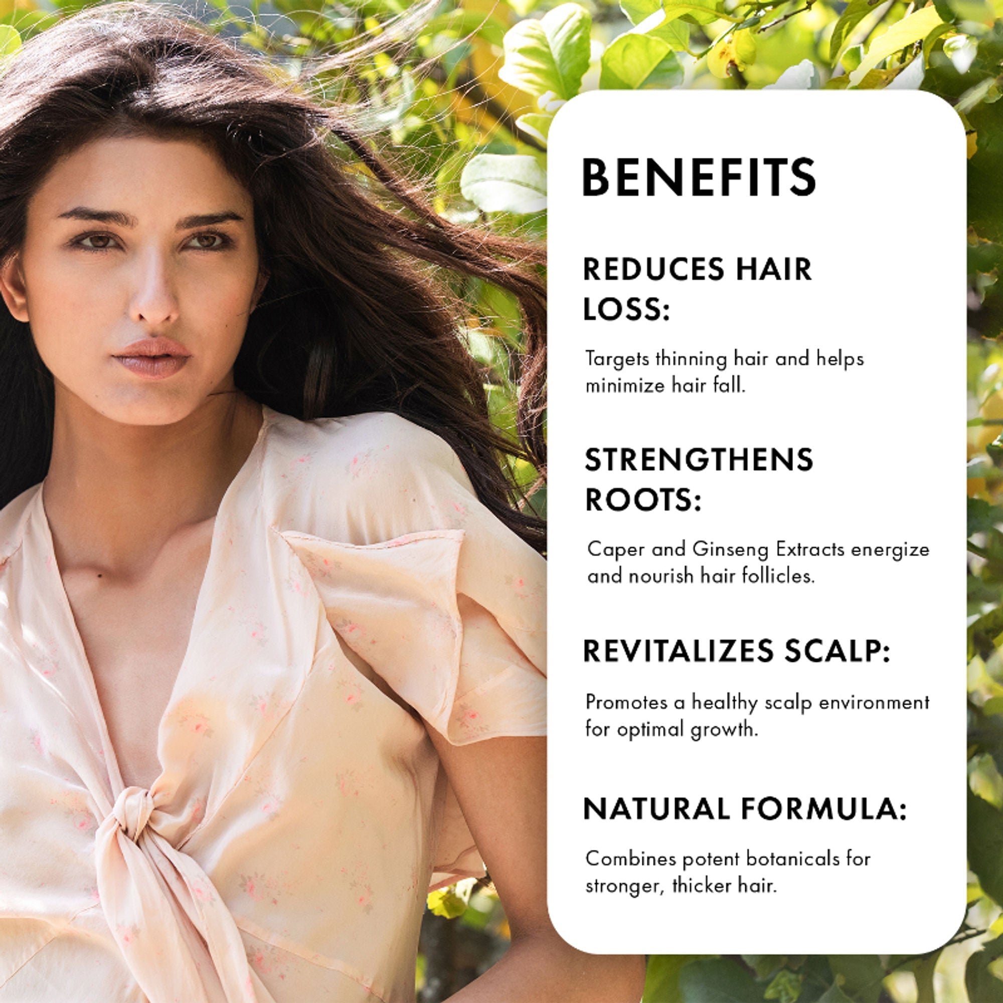 Naturica Energizing Miracle Treatment for Thin Hair, Reduce Fiber Loss with Caper & Ginseng Extract