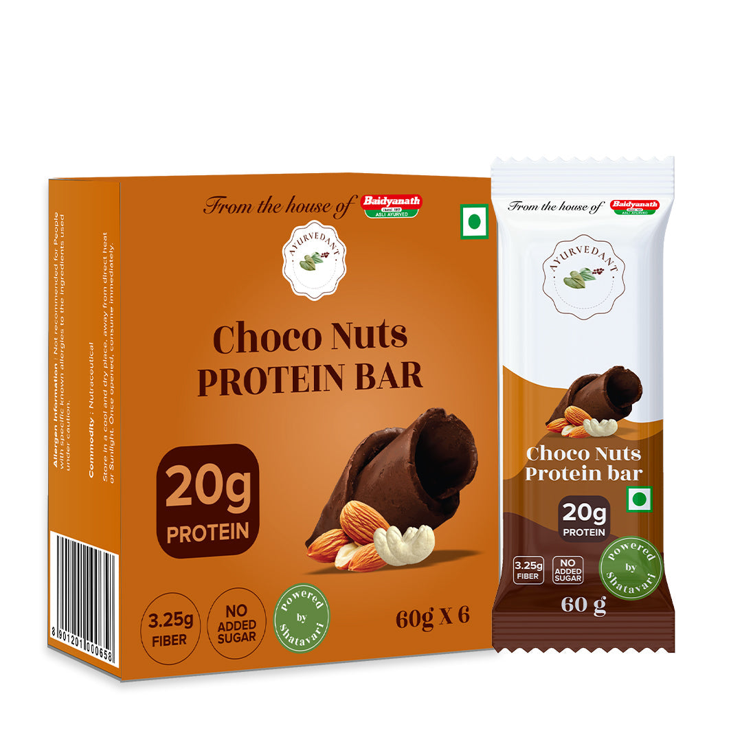 Ayurvedant Choco Nuts Protein Bars pack of-6 - Image 1