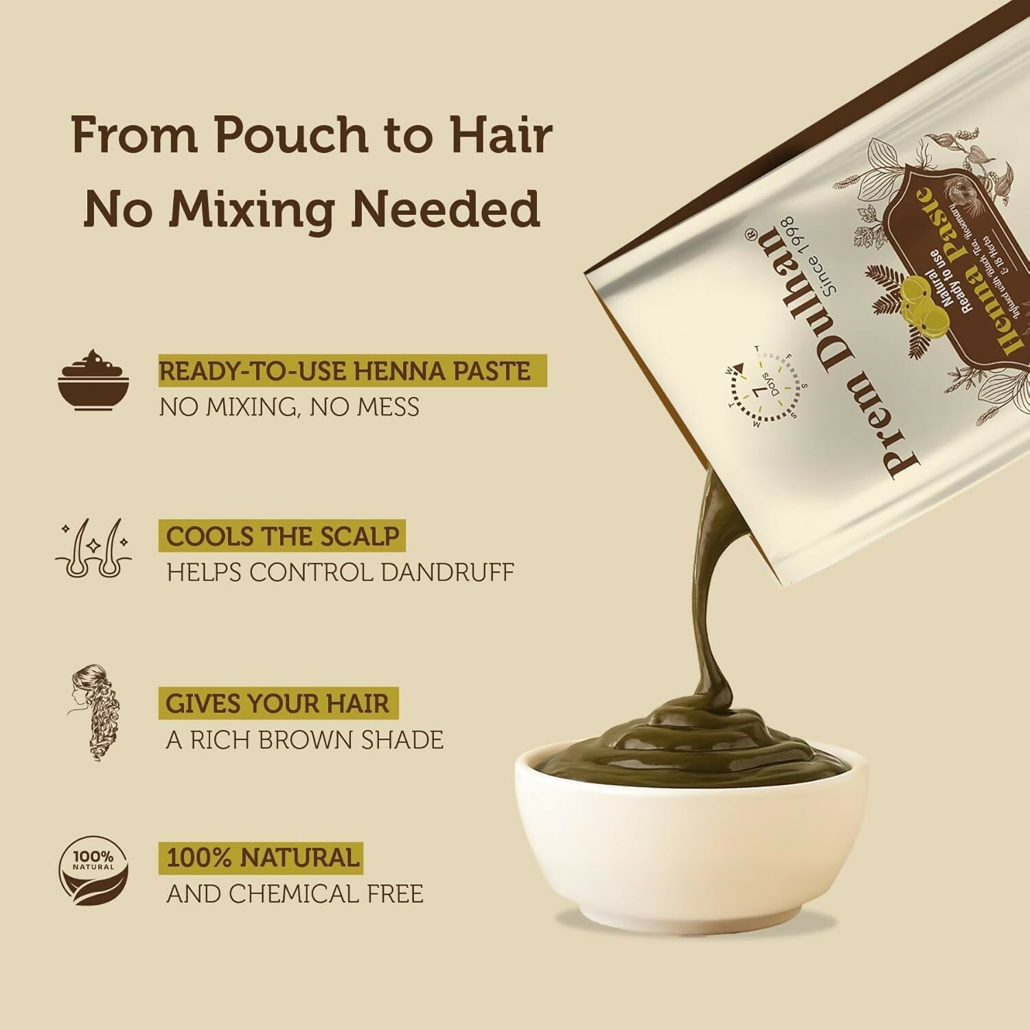 Prem Dulhan Henna Paste Ready to Apply