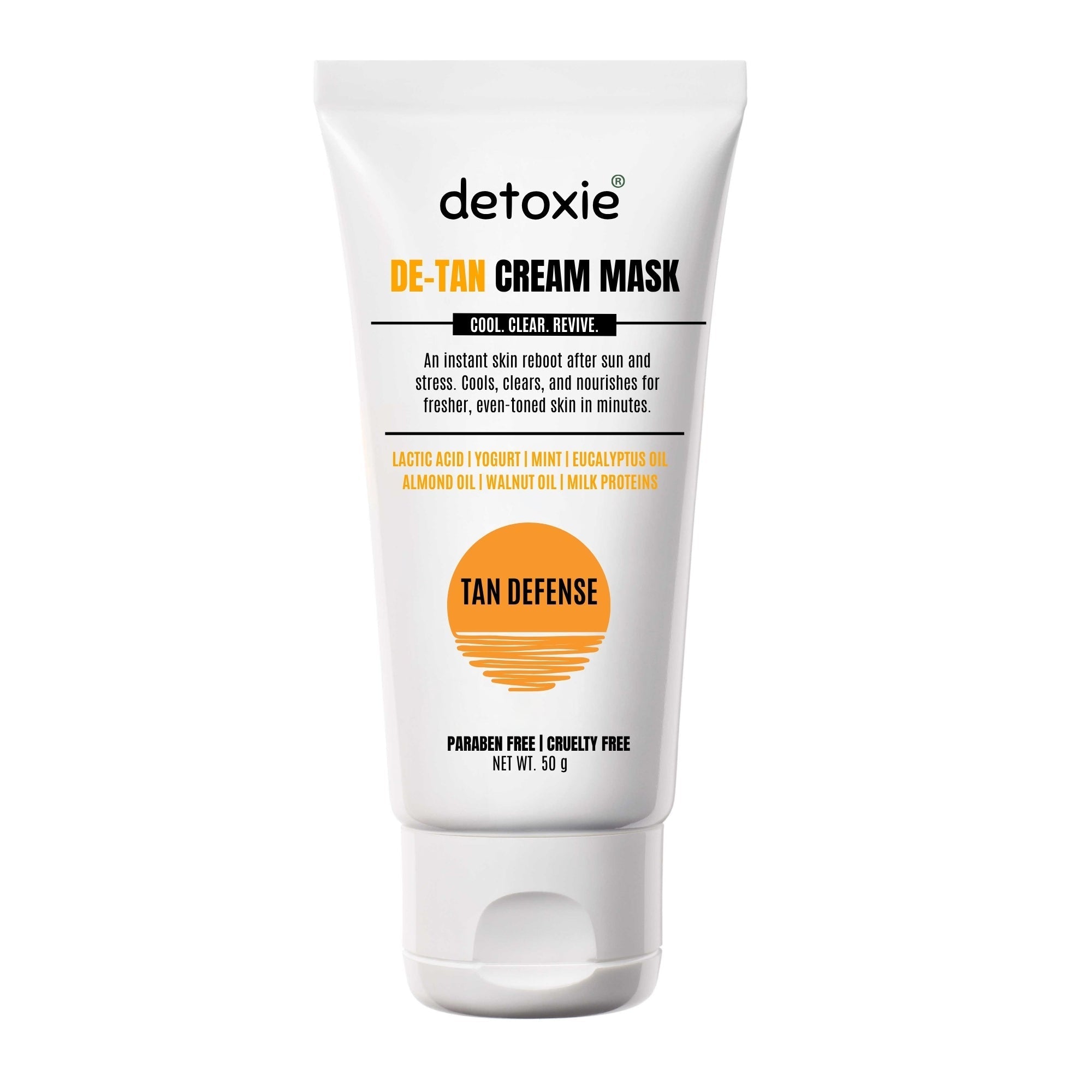 Detoxie Detan Cream Mask with Mint & Yogurt