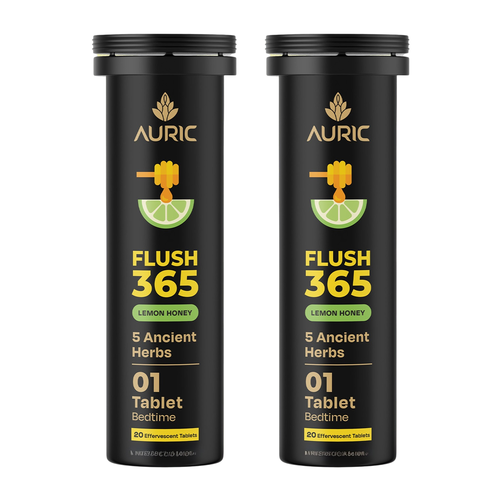 Auric Flush365 Tablets | Honey Lemon Flavour