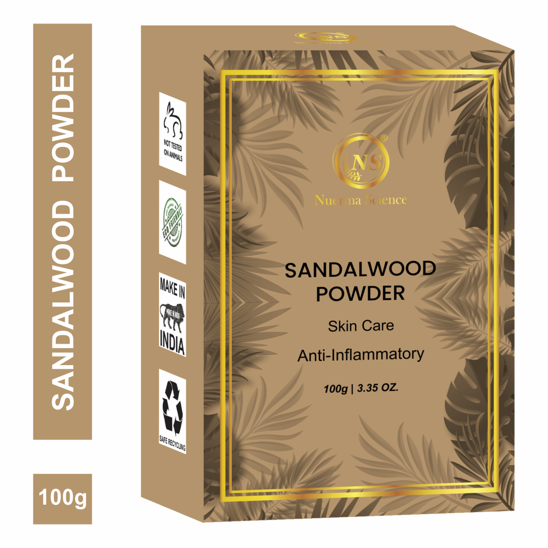 Nuerma Science Sandalwood(Chandan) Powder for De Tan, Glowing skin & Ageing Marks
