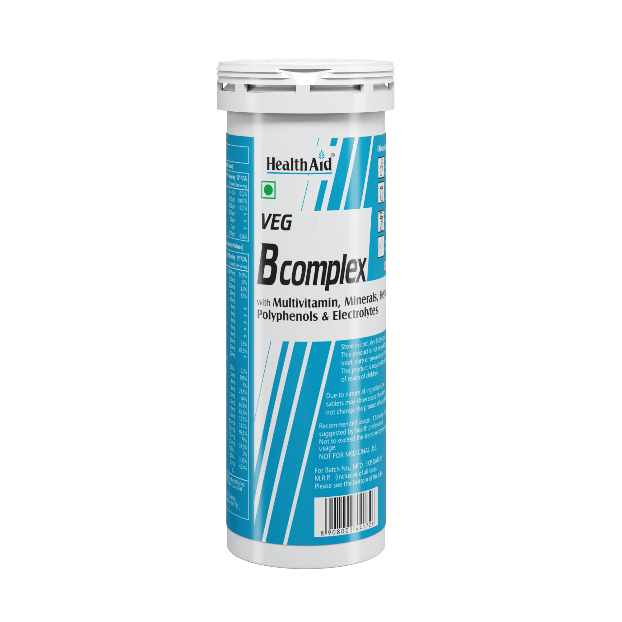 HealthAid Veg B Complex (Mango Flavour) Tablets
