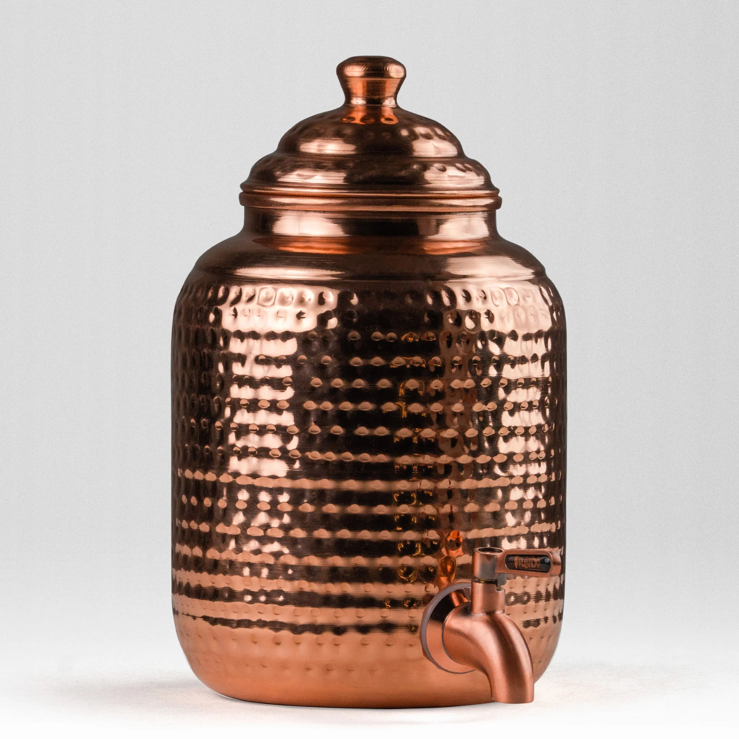 Health Smith Pure Copper Pineapple Water Dispenser with Brass Stand