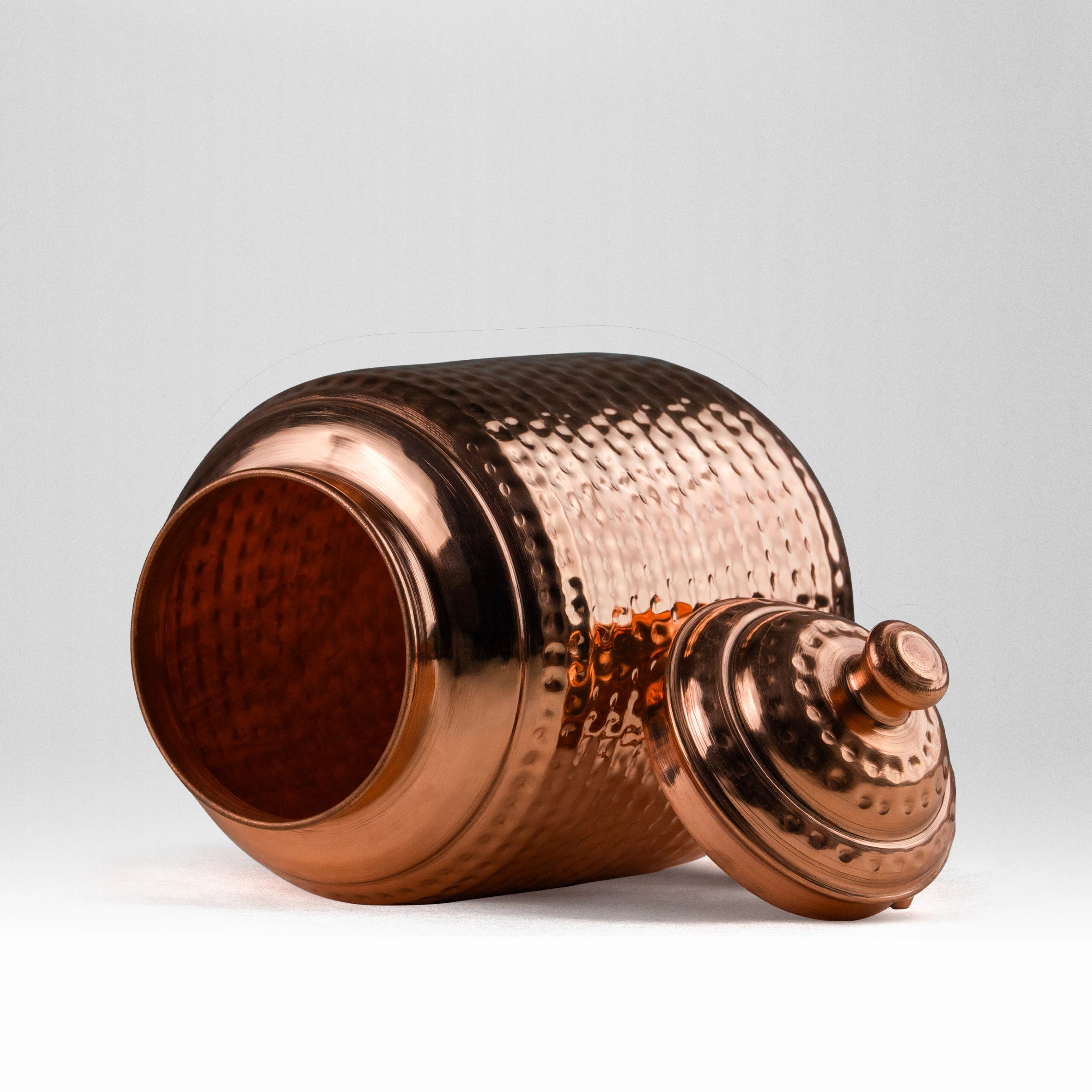 Health Smith Pure Copper Pineapple Water Dispenser with Brass Stand