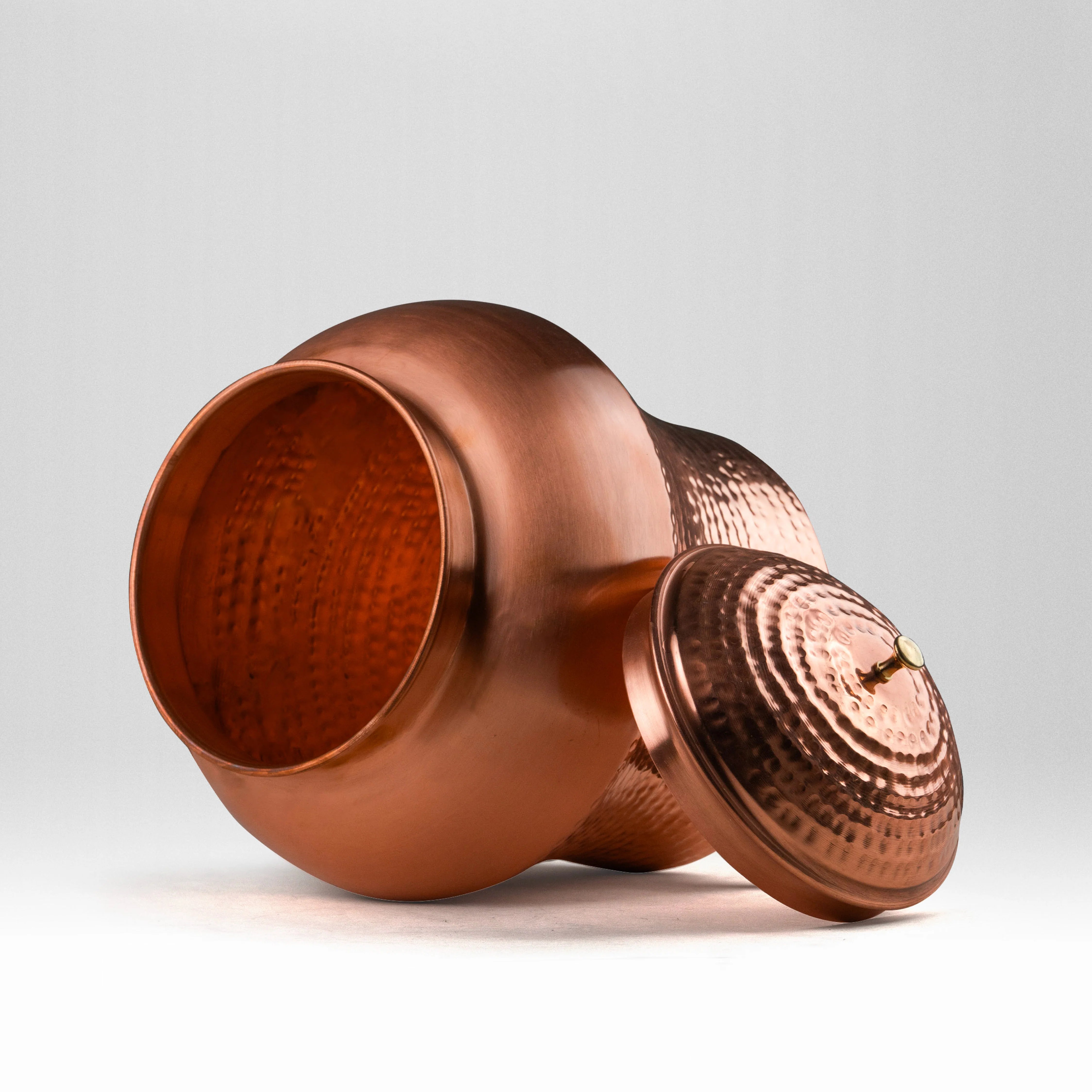 Health Smith Pure Copper Mushroom Water Dispenser | Leak Proof Water Dispenser with Tap & Stand