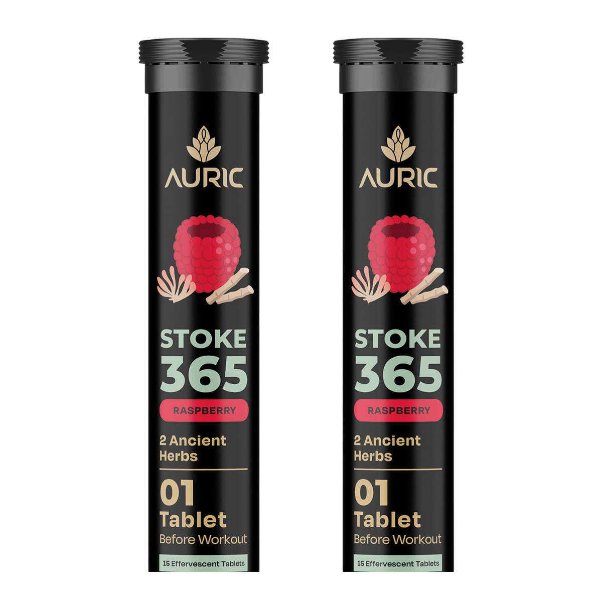 Auric STOKE365 Effervescent Tablets | Raspberry Flavour