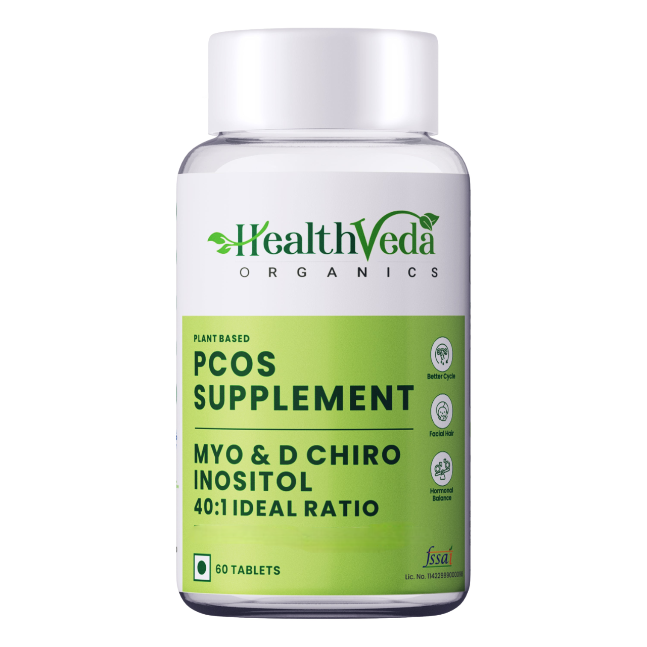 Health Veda Organics Plant Based PCOS Multivitamin Supplement Tablets