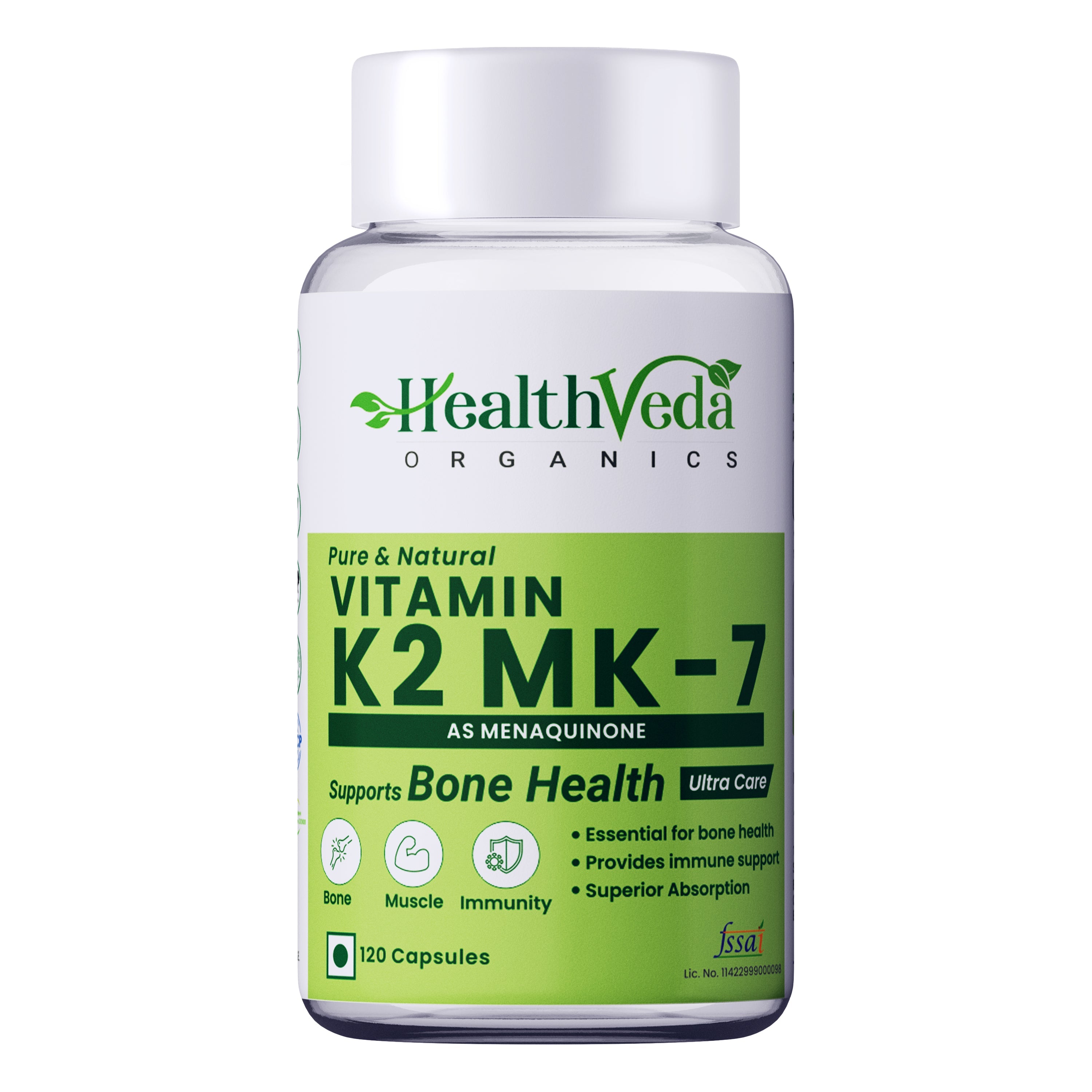 Health Veda Organics Vitamin K2 Capsules