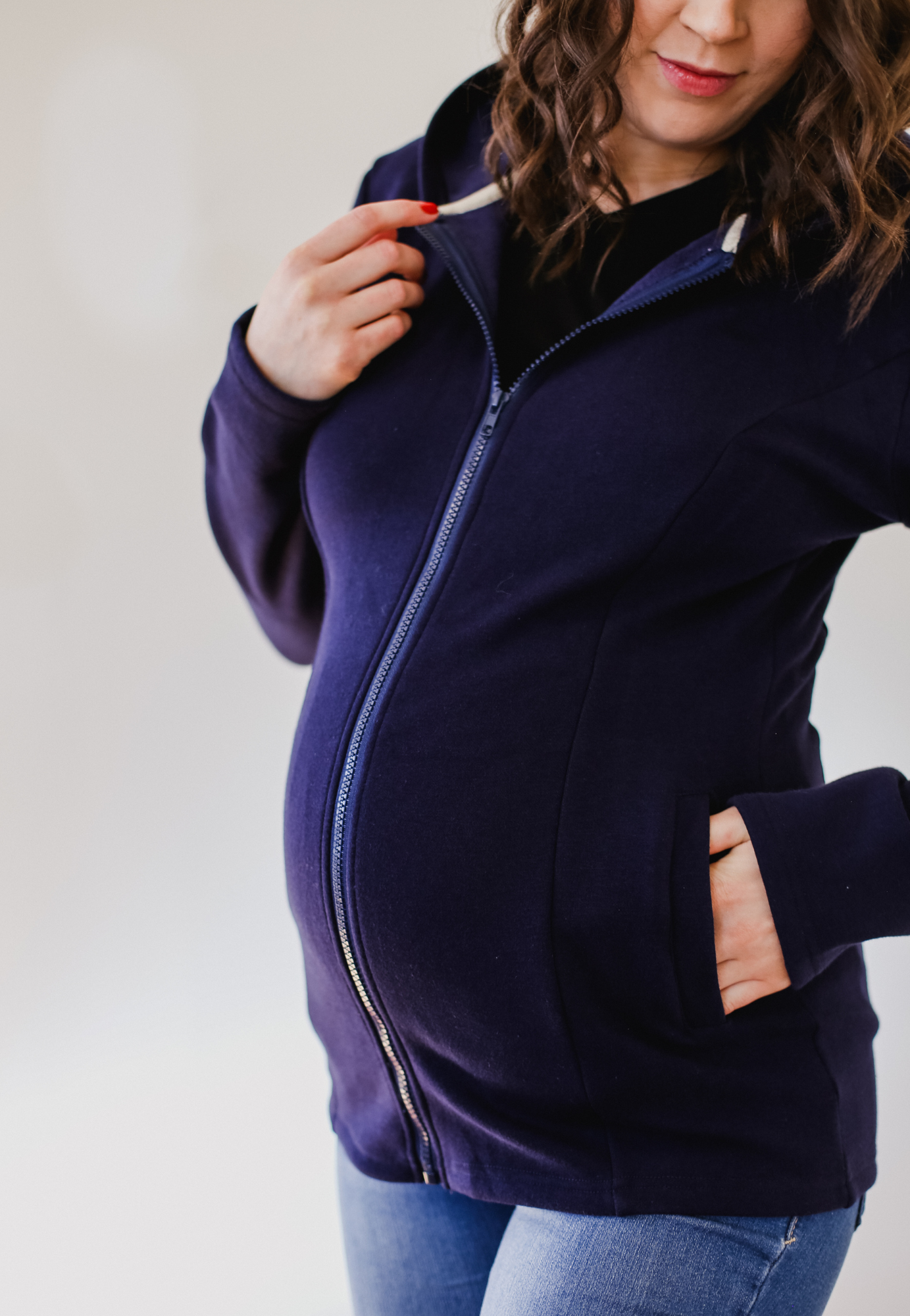 2-in-1 Fleece Baby Carrying Hoodie
