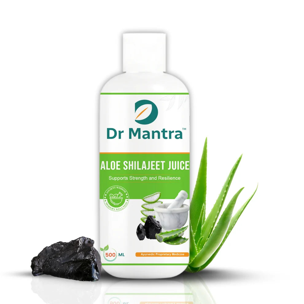 Dr Mantra Aloe Shilajeet Sugar-free Juice for Energy & Stamina| 500ml