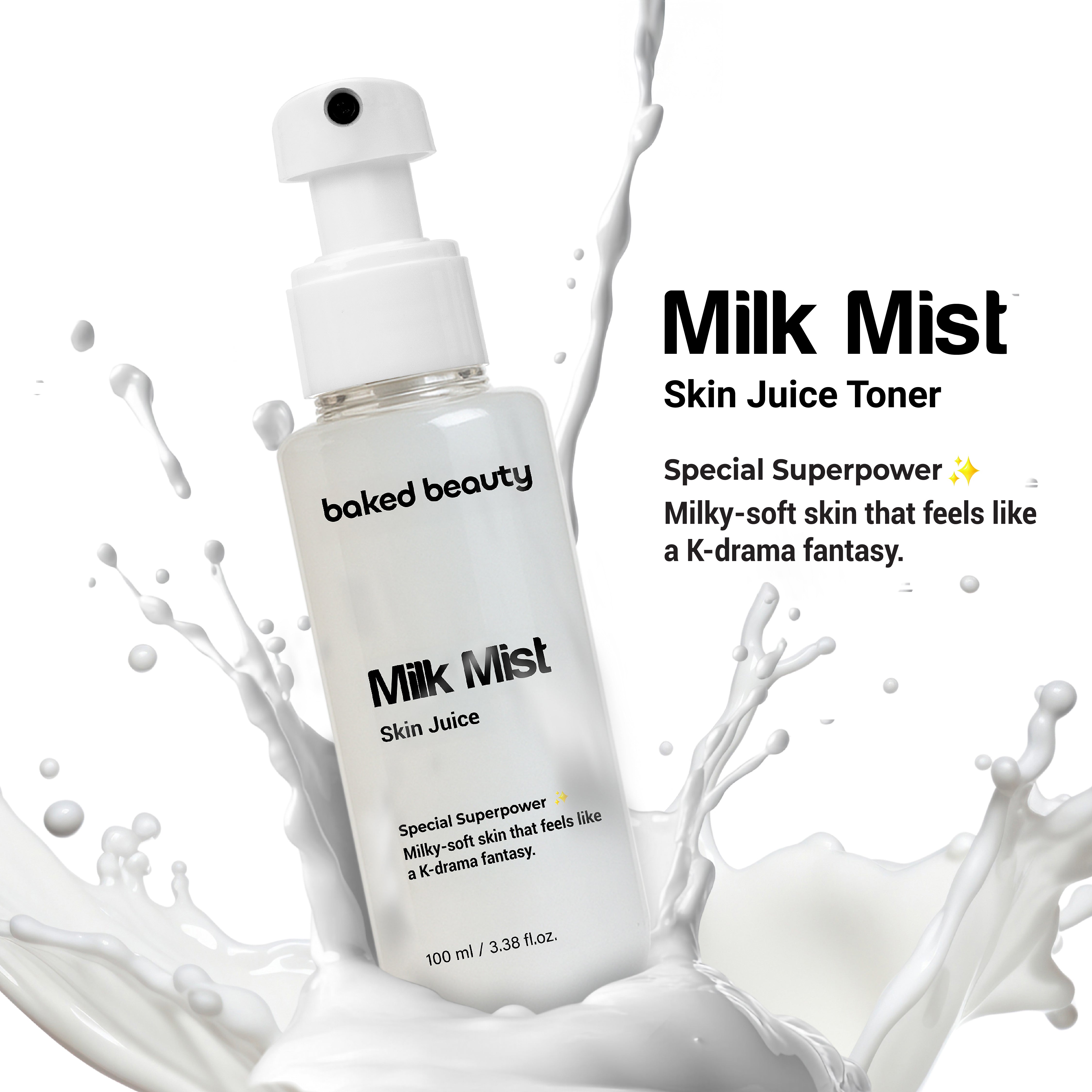 Baked Beauty Milk Mist Skin Juice - Milky Moisturising Toner