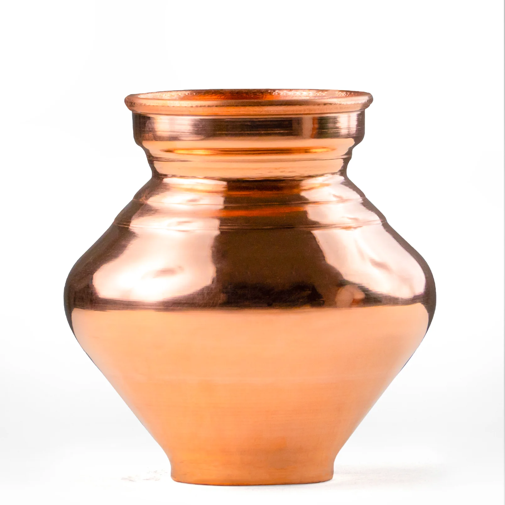 Health Smith Pure Copper Pooja Kalash - Strong & Heavy - Harmless & Lead-Free - Leak Proof