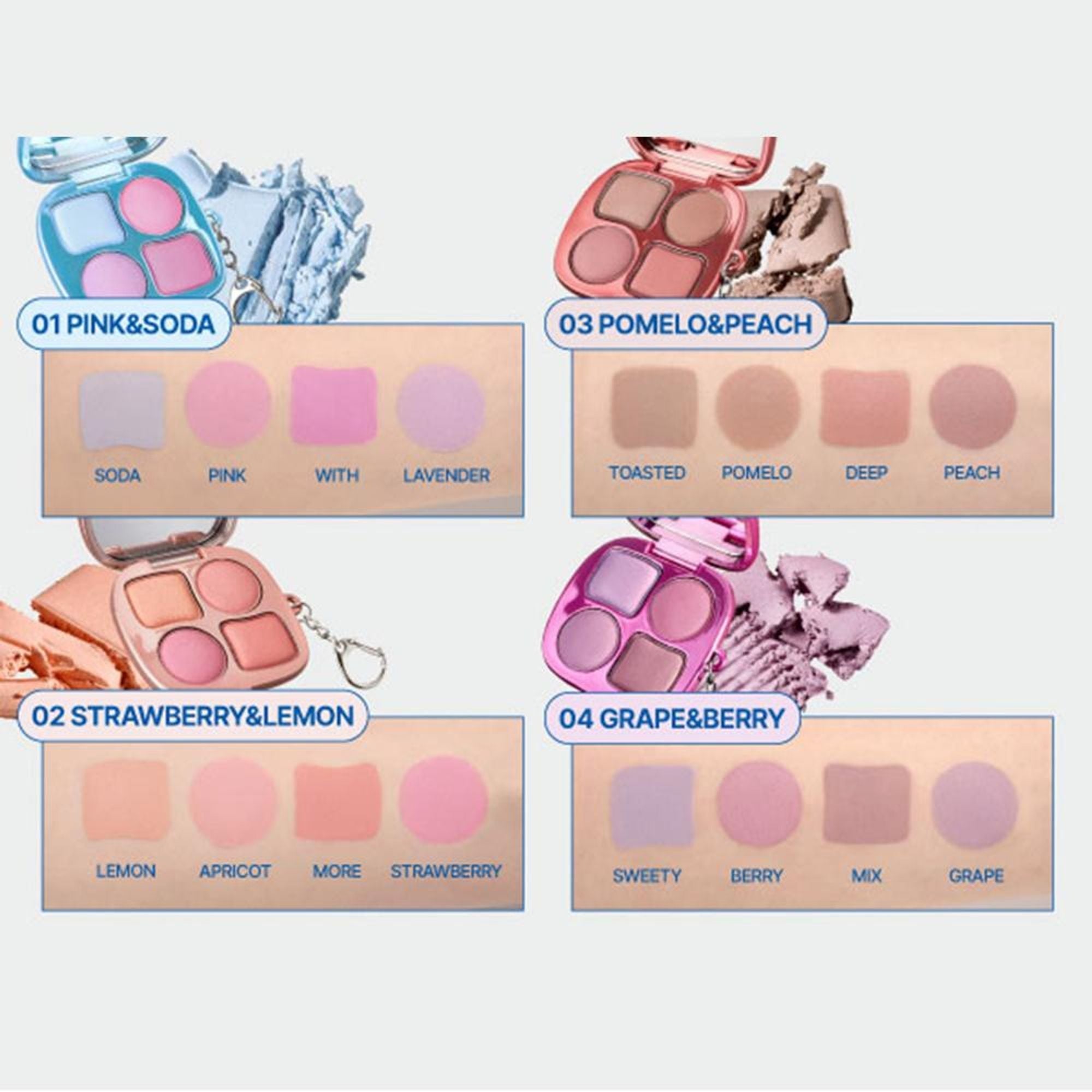 fwee Pocket Cheek Palette - CP01 PinkNSoda
