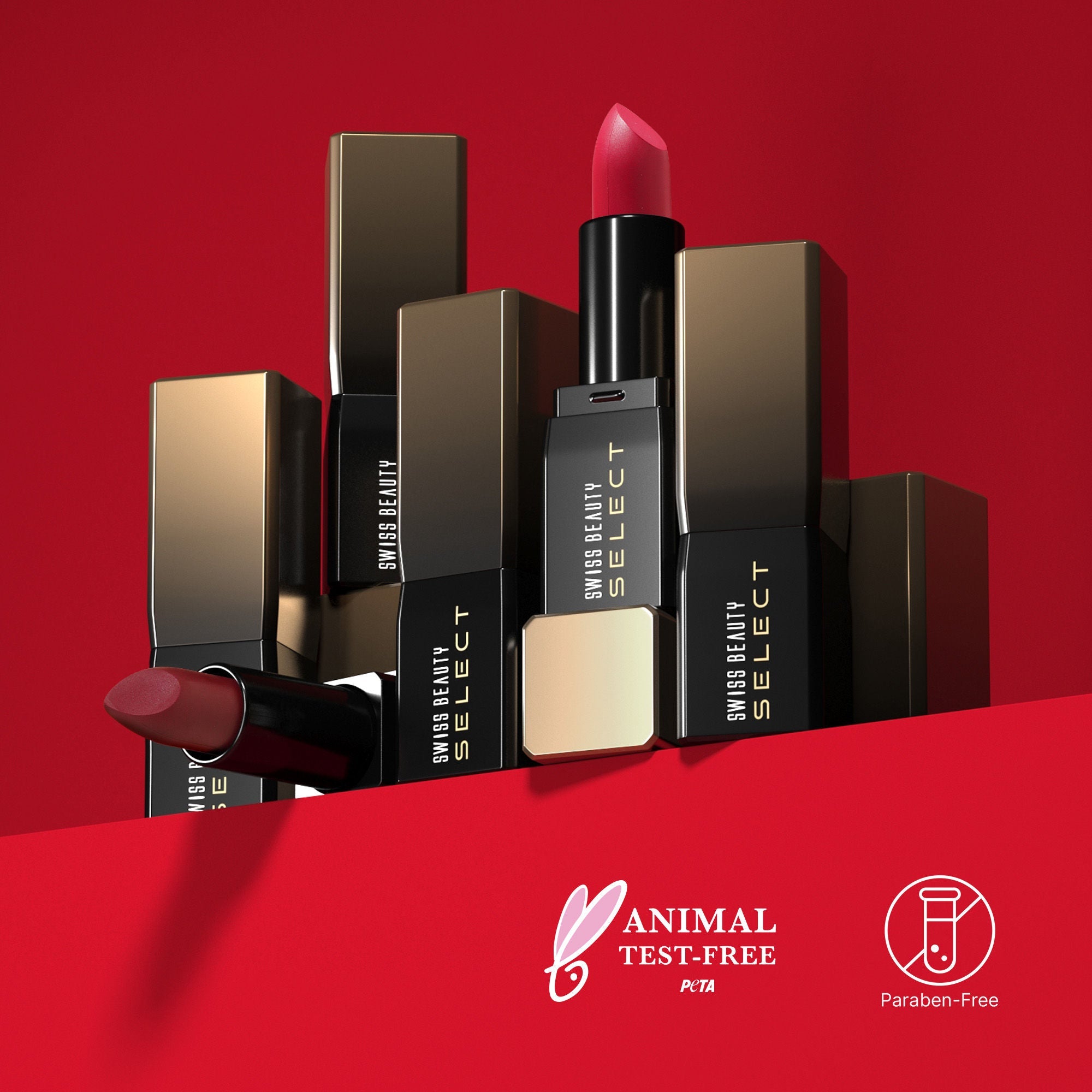 Swiss Beauty Select Dare To Matte Lipstick - 12 Red Lounge