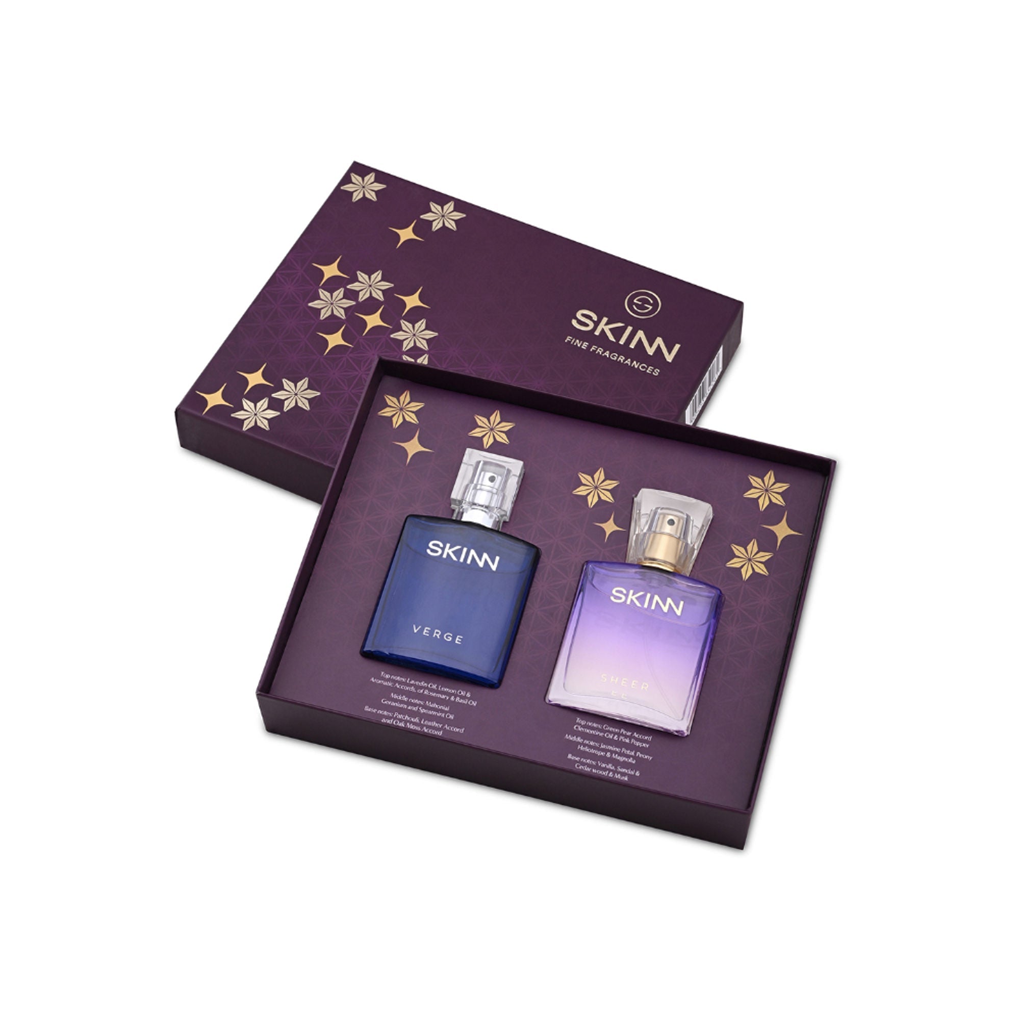 Skinn By Titan Verge and Sheer Perfume Giftset 25ml each - Gift for Her