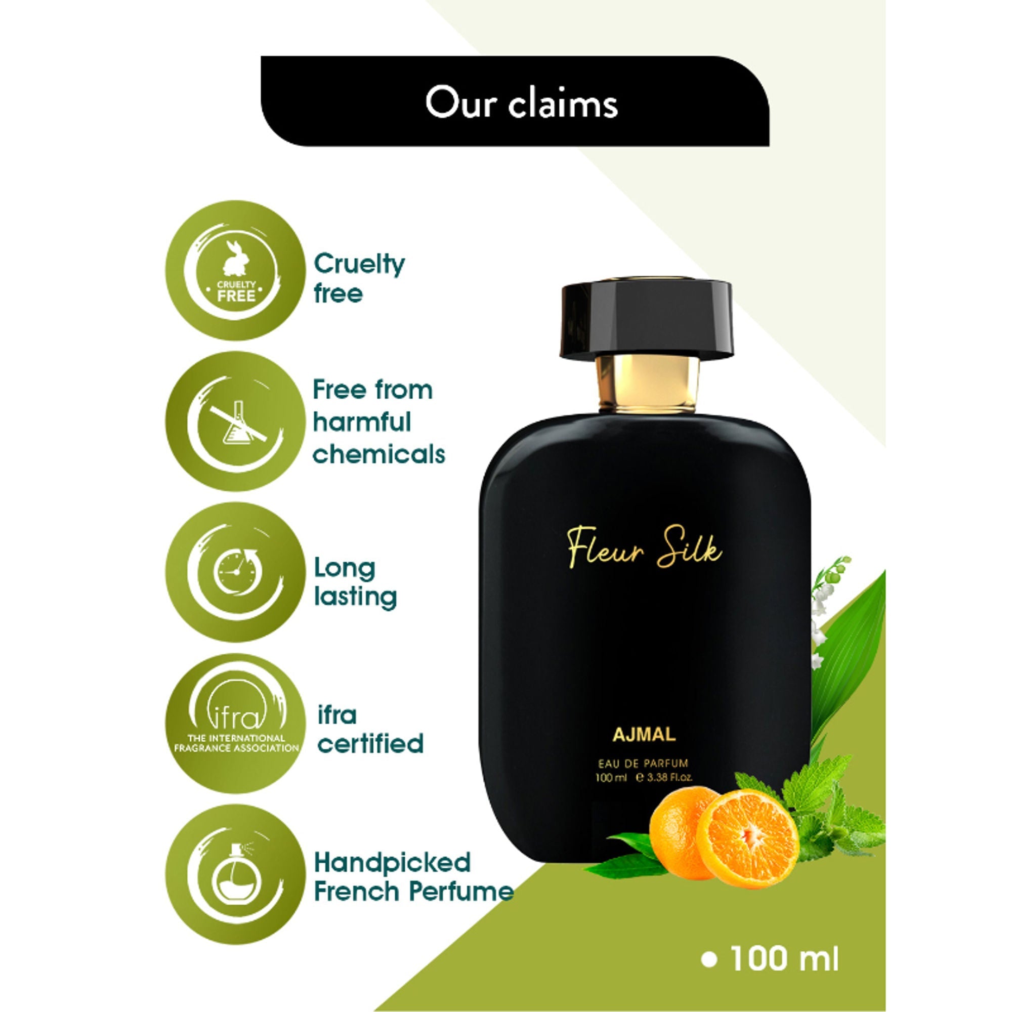 Ajmal India Artisan Fleur Silk Exquisite Handpicked Luxury Perfume For Women