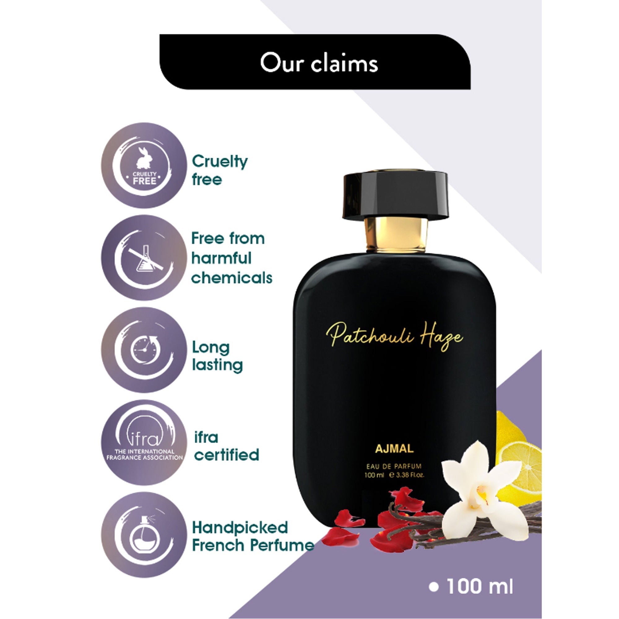 Ajmal India Artisan Patchouli Haze Exquisite Handpicked Luxury Perfume
