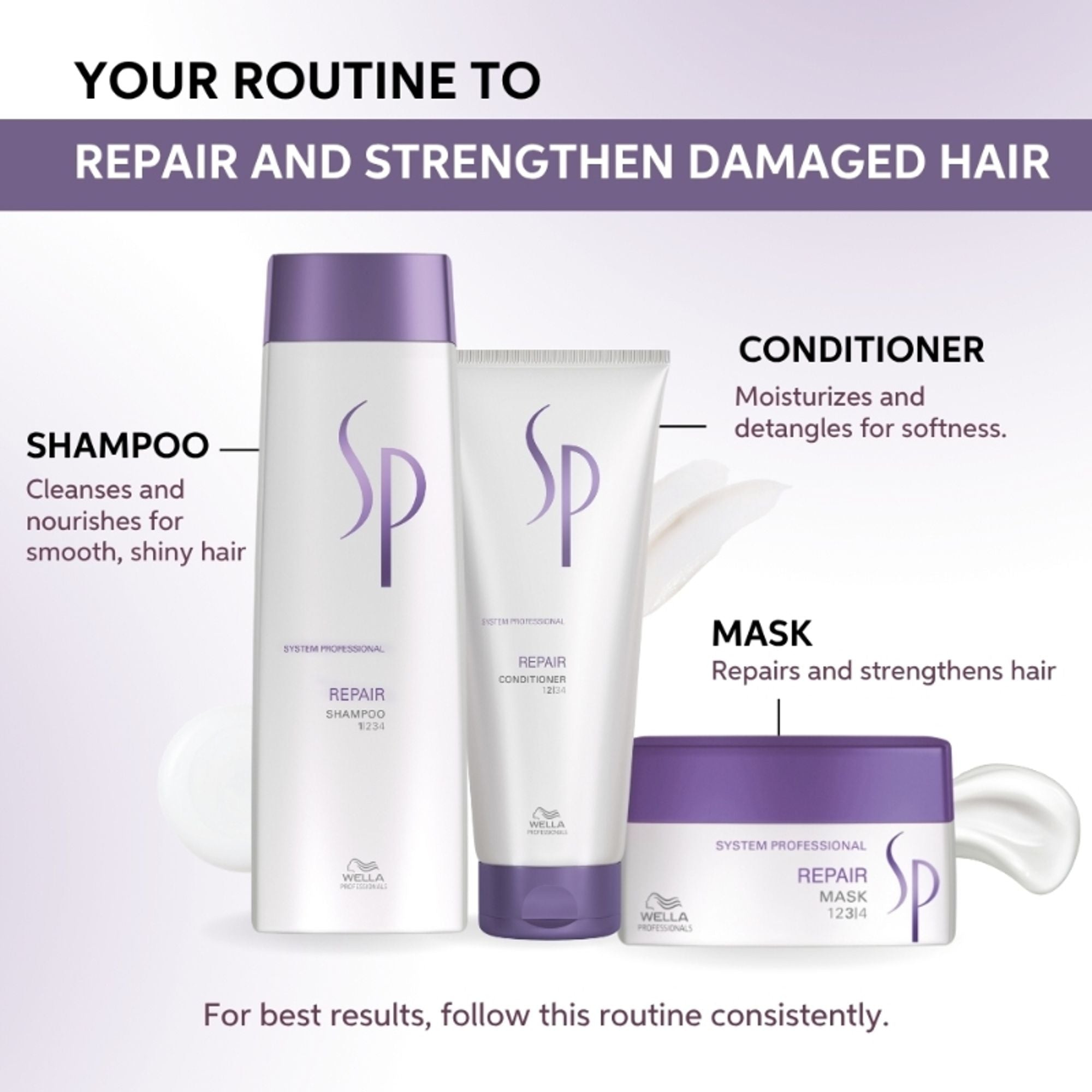 System Professional Repair Mask For Damaged Hair Improves Structure & Smoothens the Hair