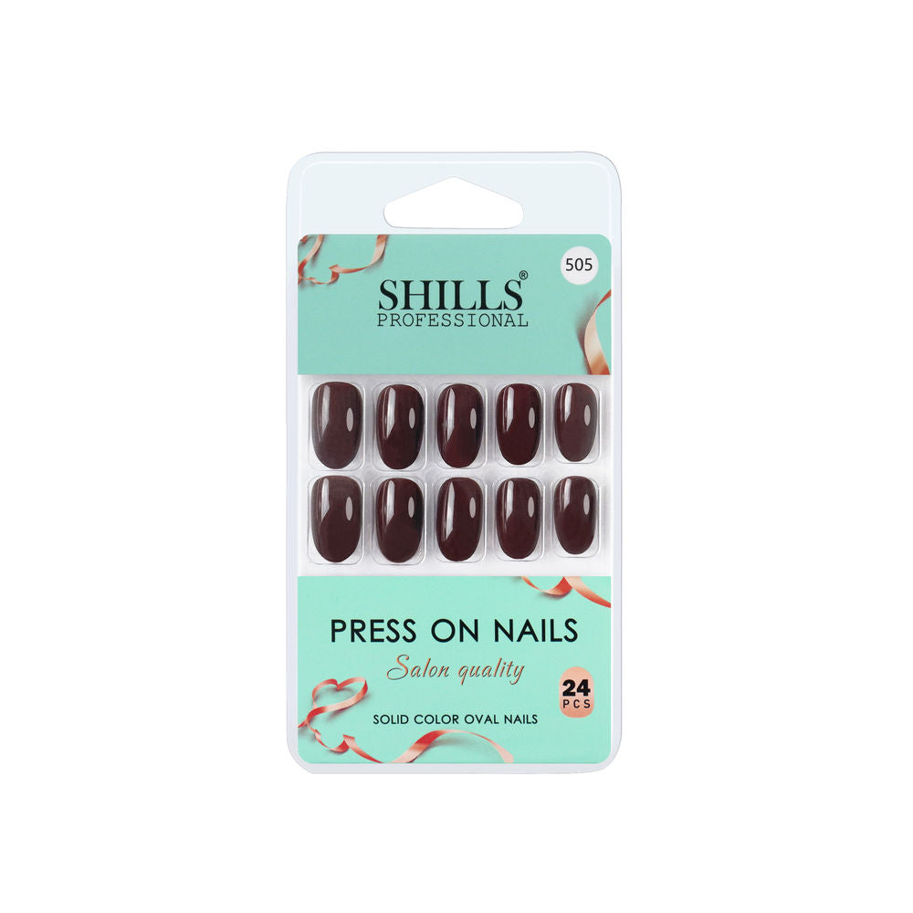 Shills Professional Reusable Press On Nails Oval - SPN505