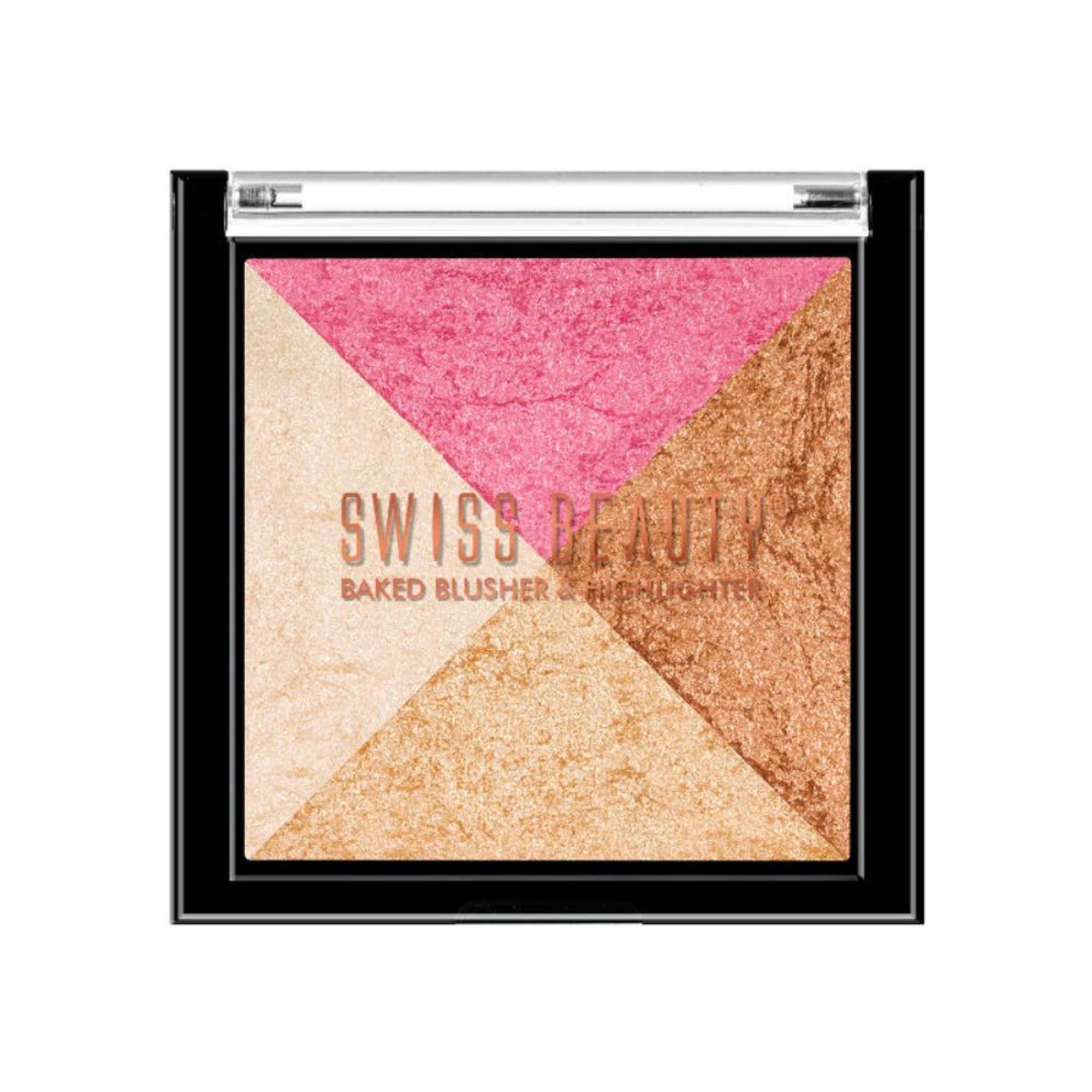 Swiss Beauty Baked Blusher & Highlighter - Shade 05