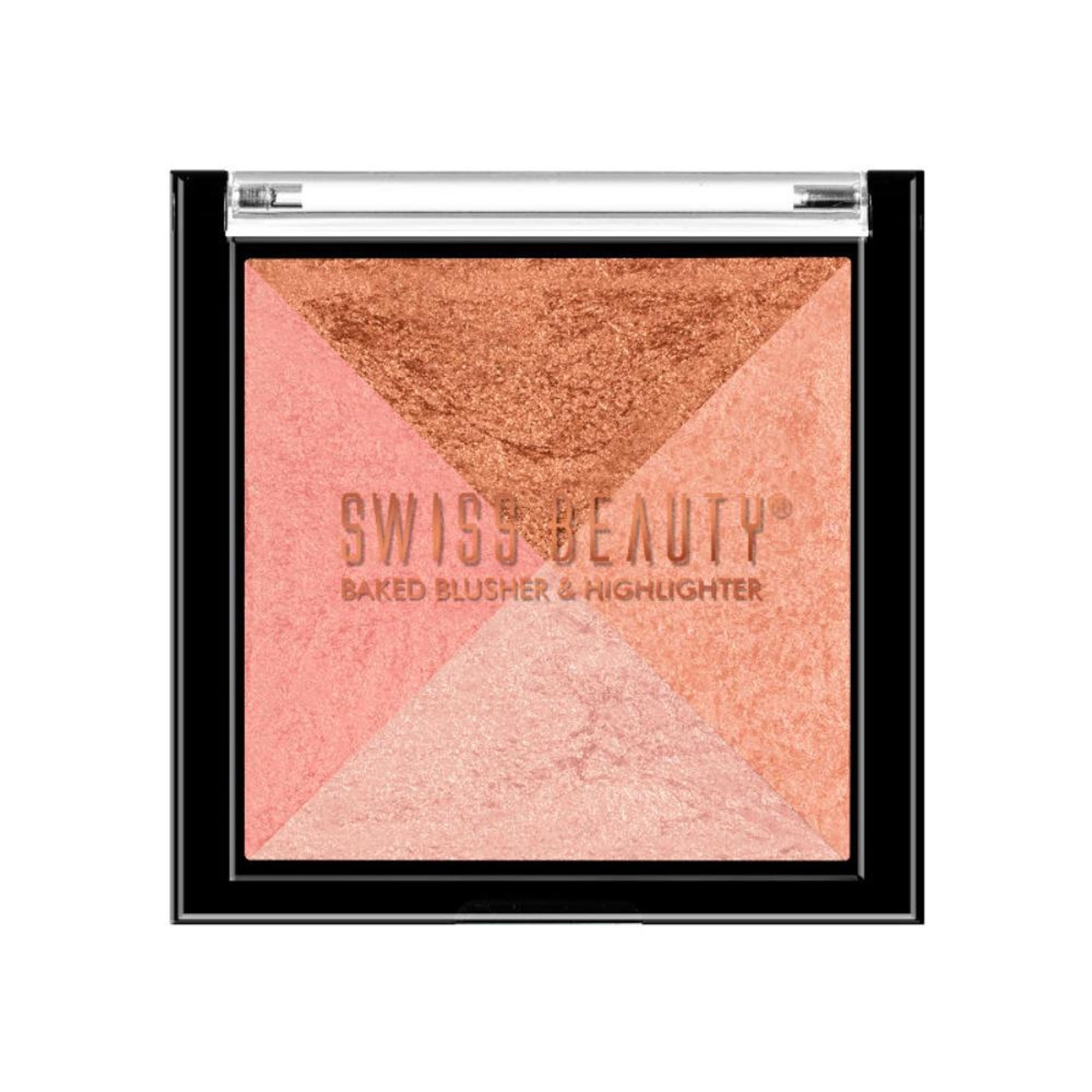 Swiss Beauty Baked Blusher & Highlighter - 01