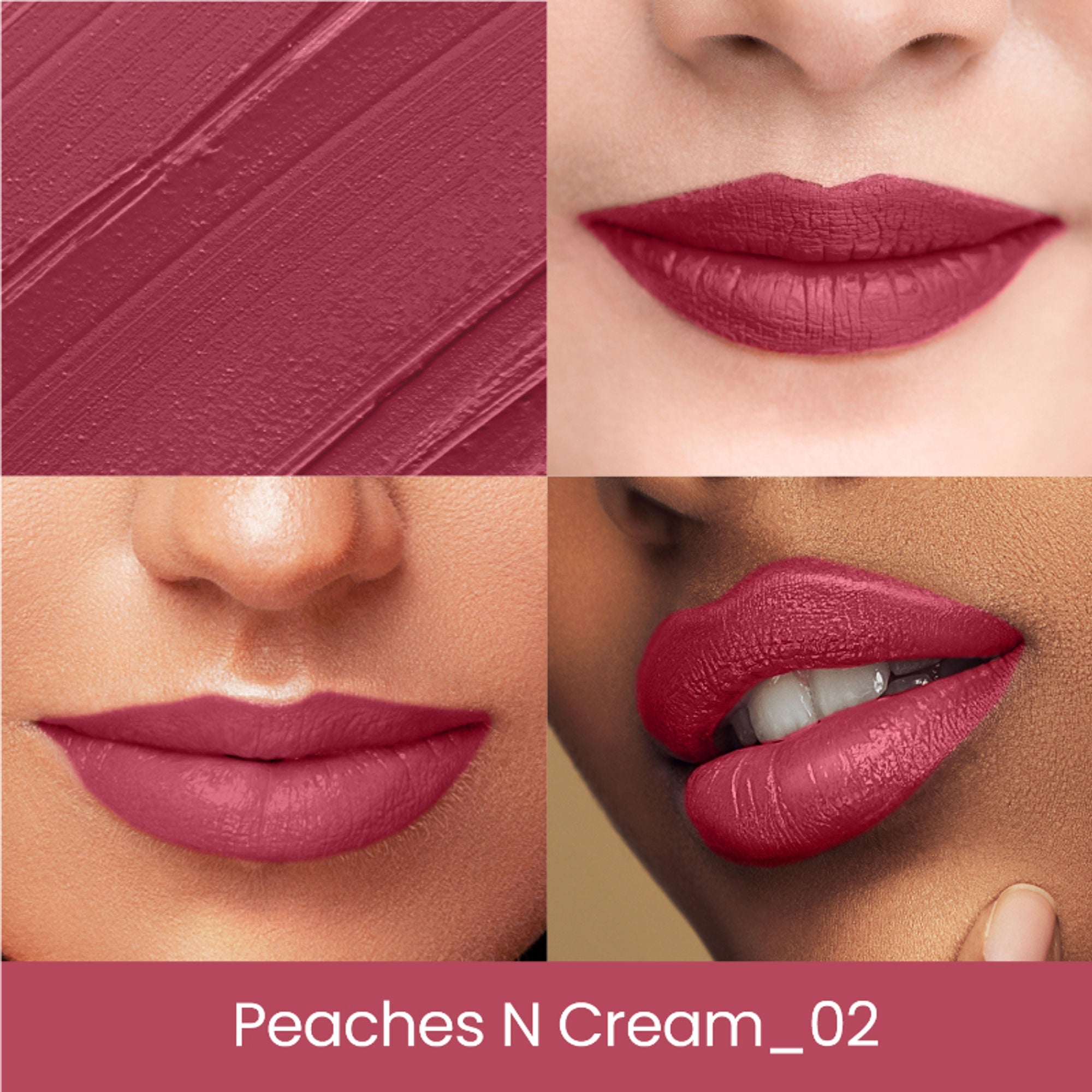 Swiss Beauty Lip Stain Matte Lipstick - 202 Peaches And Cream