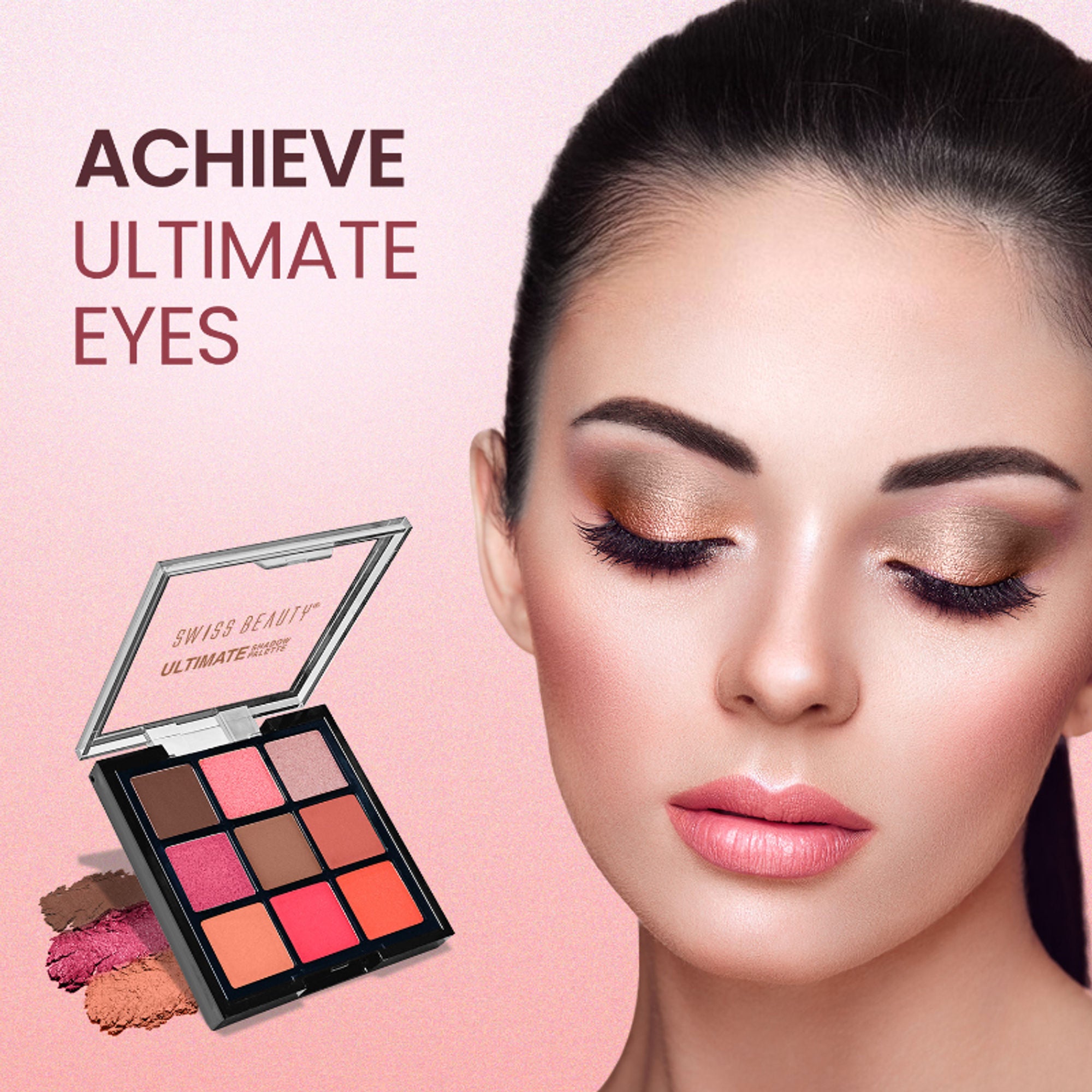 Swiss Beauty Ultimate 9 Pigmented Colors Eyeshadow Palette - 2