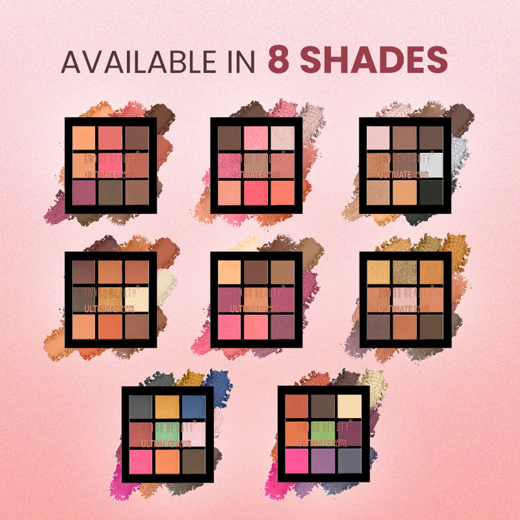Swiss Beauty Ultimate 9 Pigmented Colors Eyeshadow Palette - 5