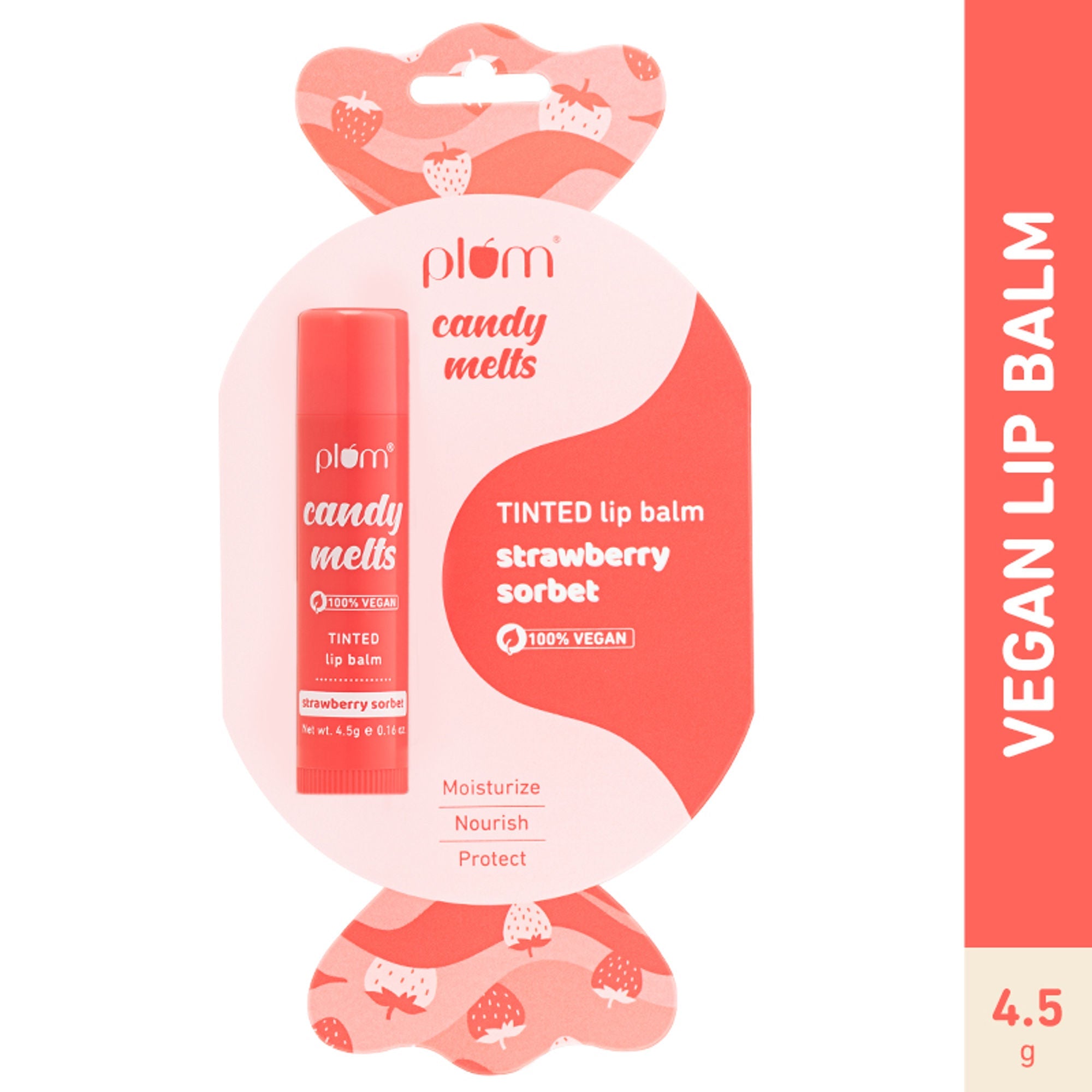 Plum Candy Melts Tinted Lip Balm - Strawberry Sorbet
