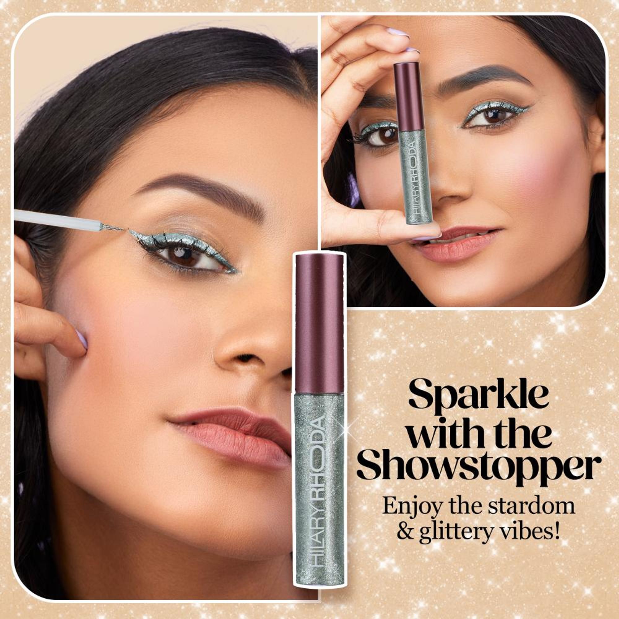 Hilary Rhoda Showstopper Glitter Eyeliner - Pearl Shine White 07