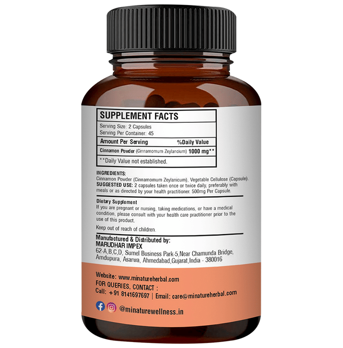 Minature Cinnamon Powder Capsules