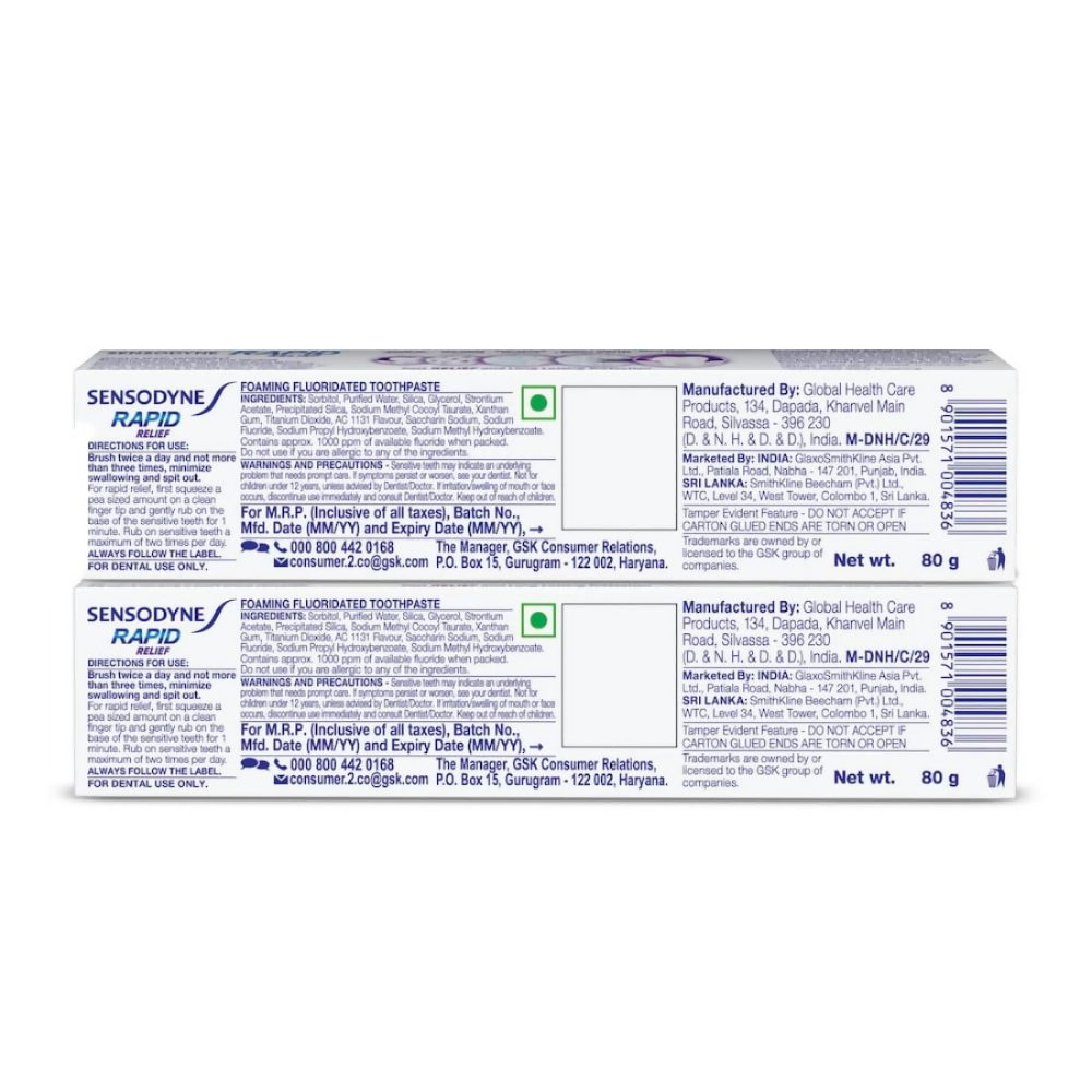 Sensodyne Toothpaste Rapid Relief