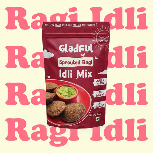 Gladful Ragi Instant Idli Mix and Multi-Millet Idli Mix - Pack of 2