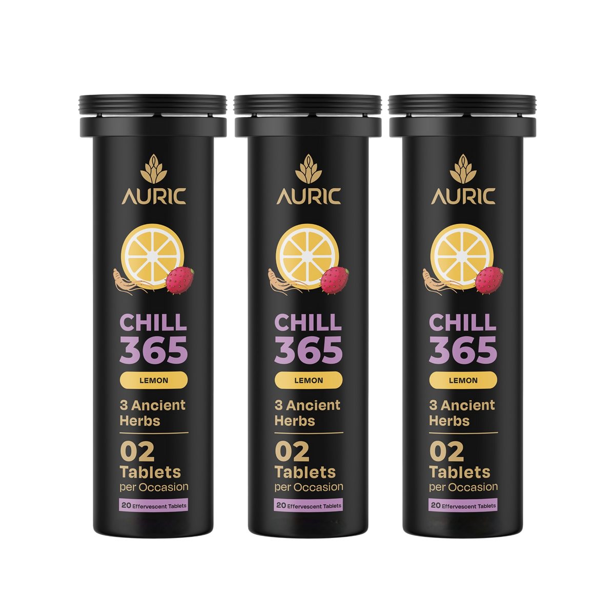 Auric Chill 365 Tablets | Lemon Flavour