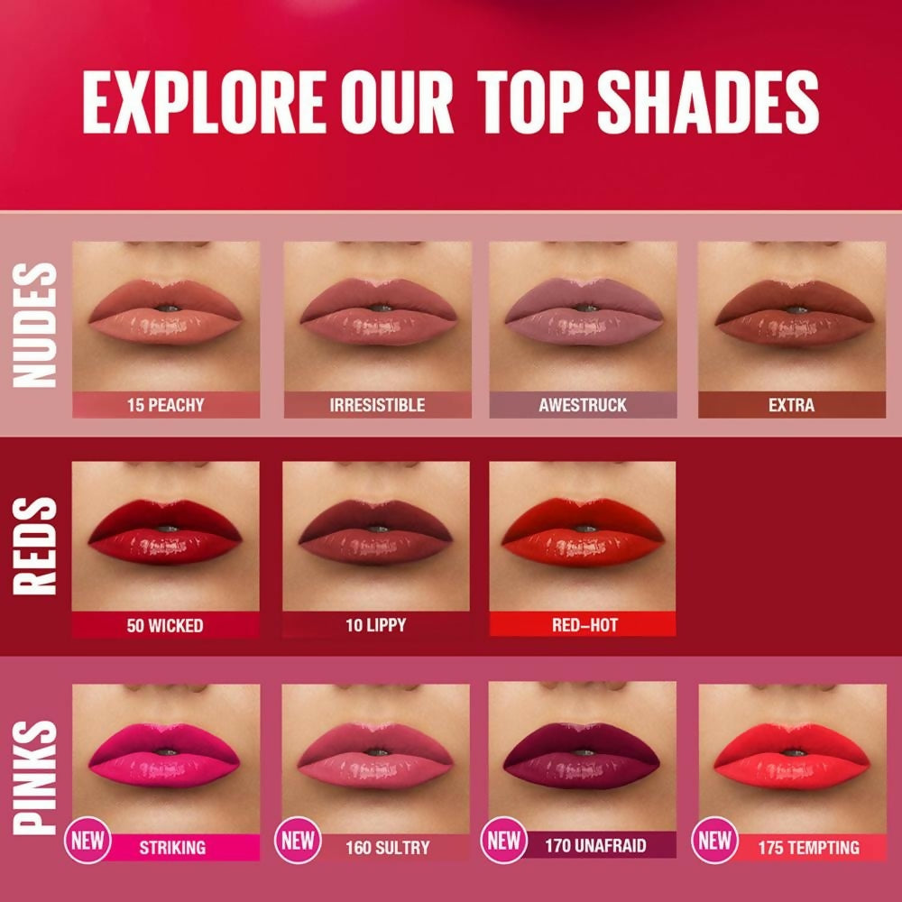 Maybelline New York Super Stay Vinyl Ink Liquid Lipstick, Instant Shine Lasts Up To 16H - 40 Witty