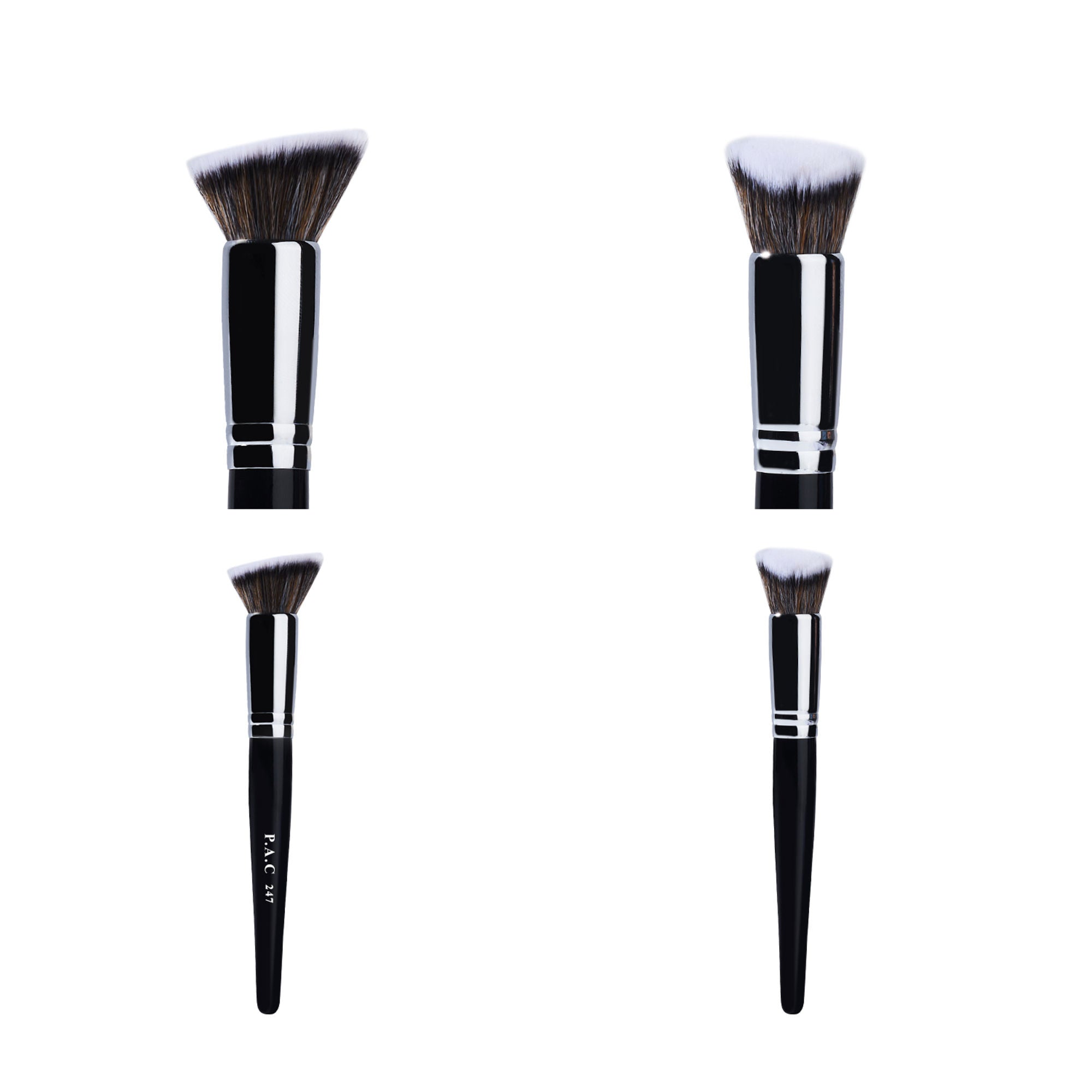 PAC Studio Contouring Brush 247 - Multi Functional Flat Angular Brush, Densely Packed Soft Bristles