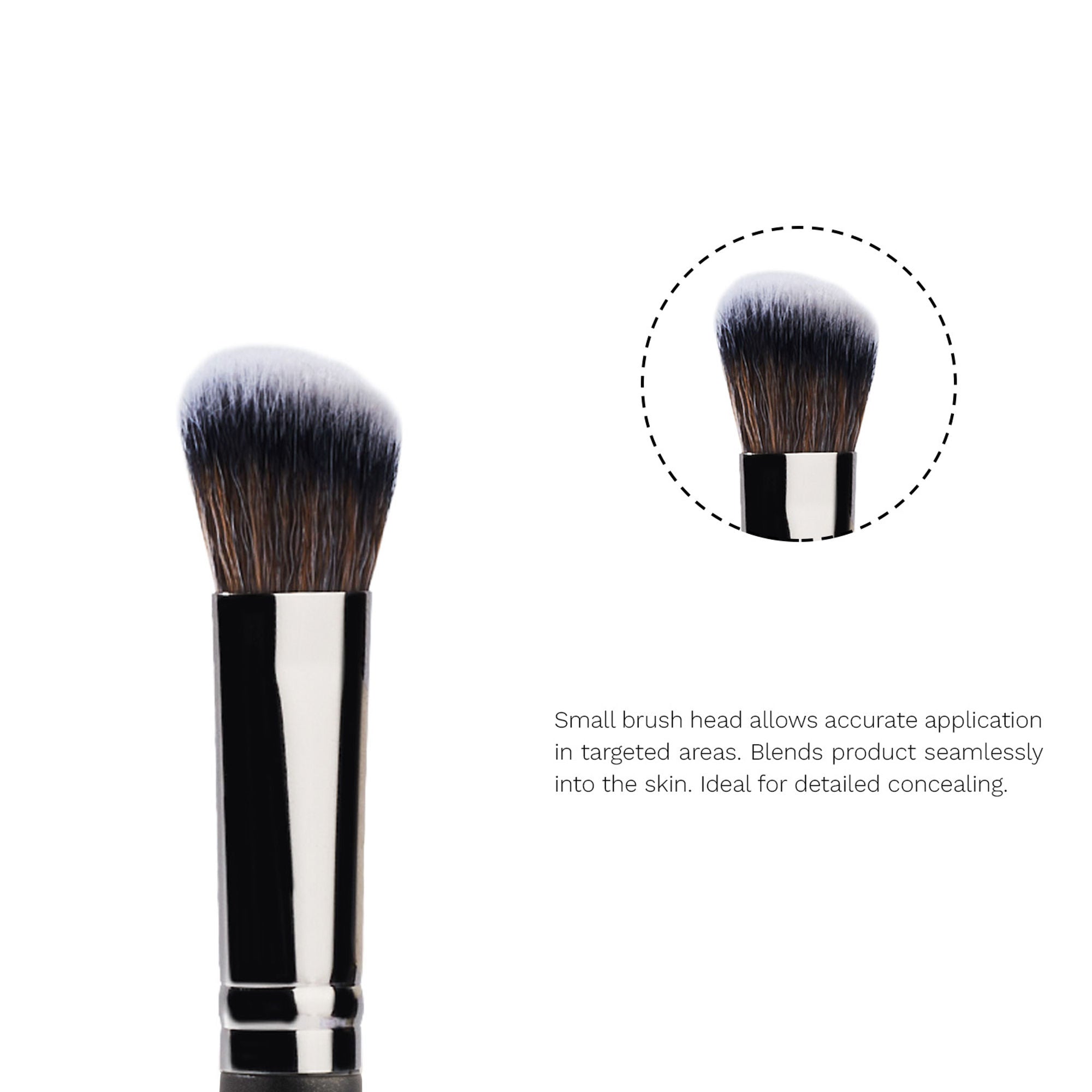 PAC Studio Concealer Brush 272 - Angled Multi Functional Brush, Soft Bristles for Precise Application