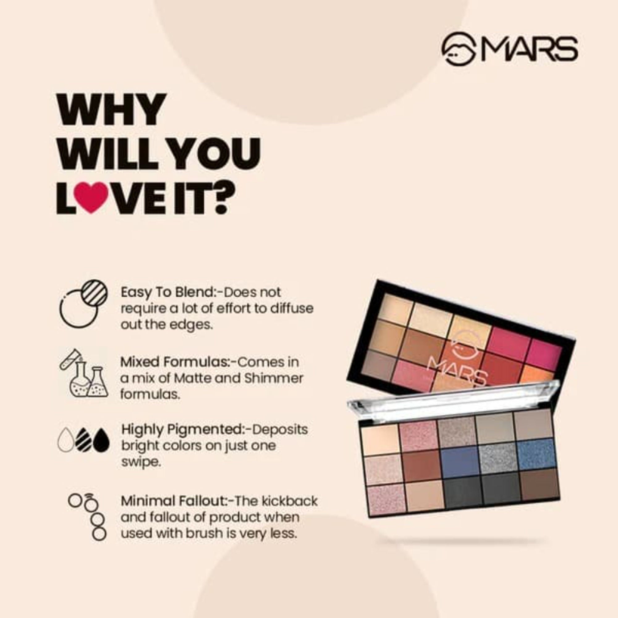 MARS Cosmetics Fantasy 15 Eyeshadow Palette - 3