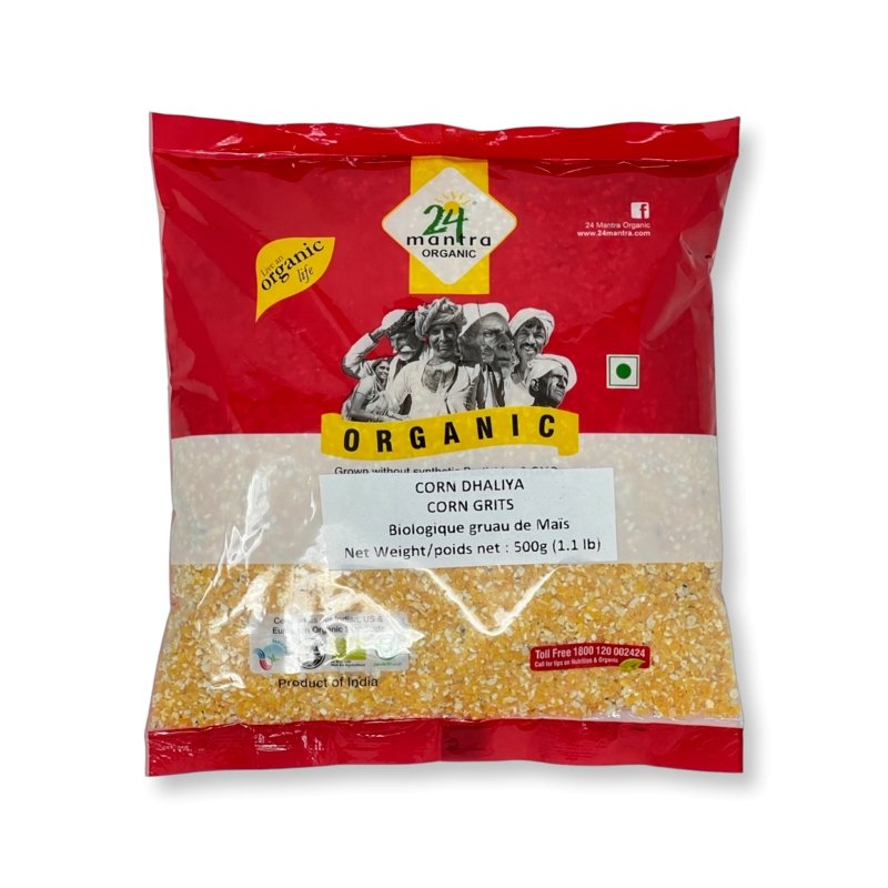 24 Mantra Organic Corn Dhaliya (Corn Grits) 1.1lb