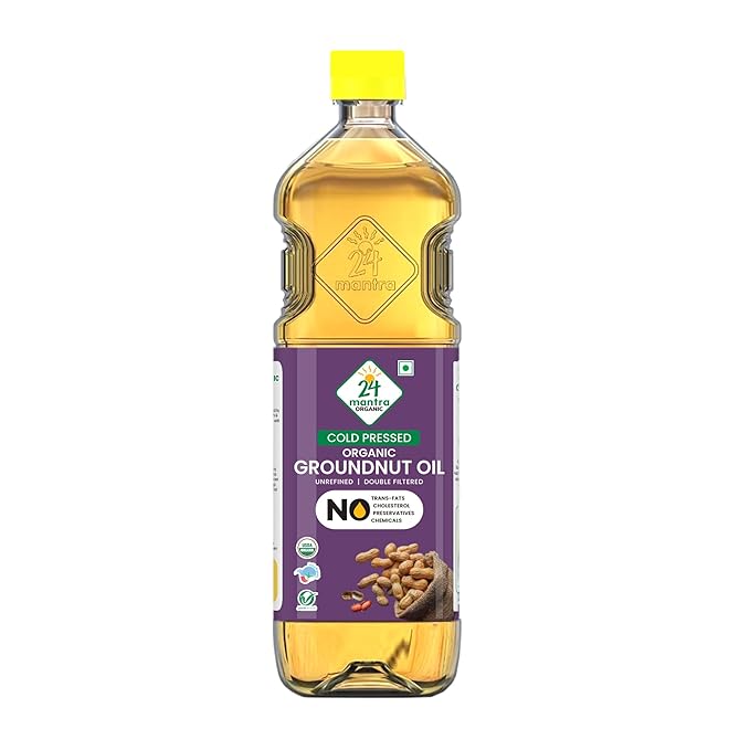 24Mantra Organic Pressed Groundnut/Peanut Oil - 1 L