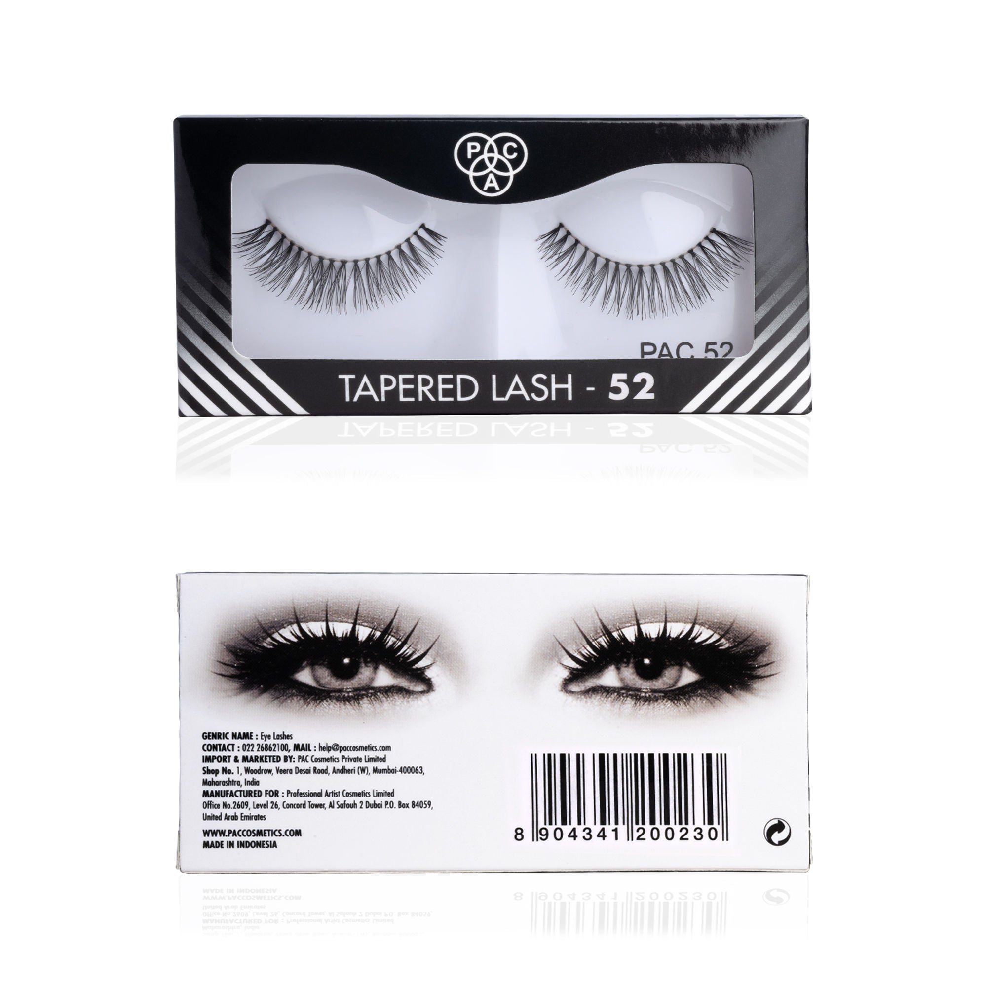 PAC Studio Tapered Lash 52 - Handmade Natural Looking, Reusable up to 12x, Seamlessly Blends with Lashes