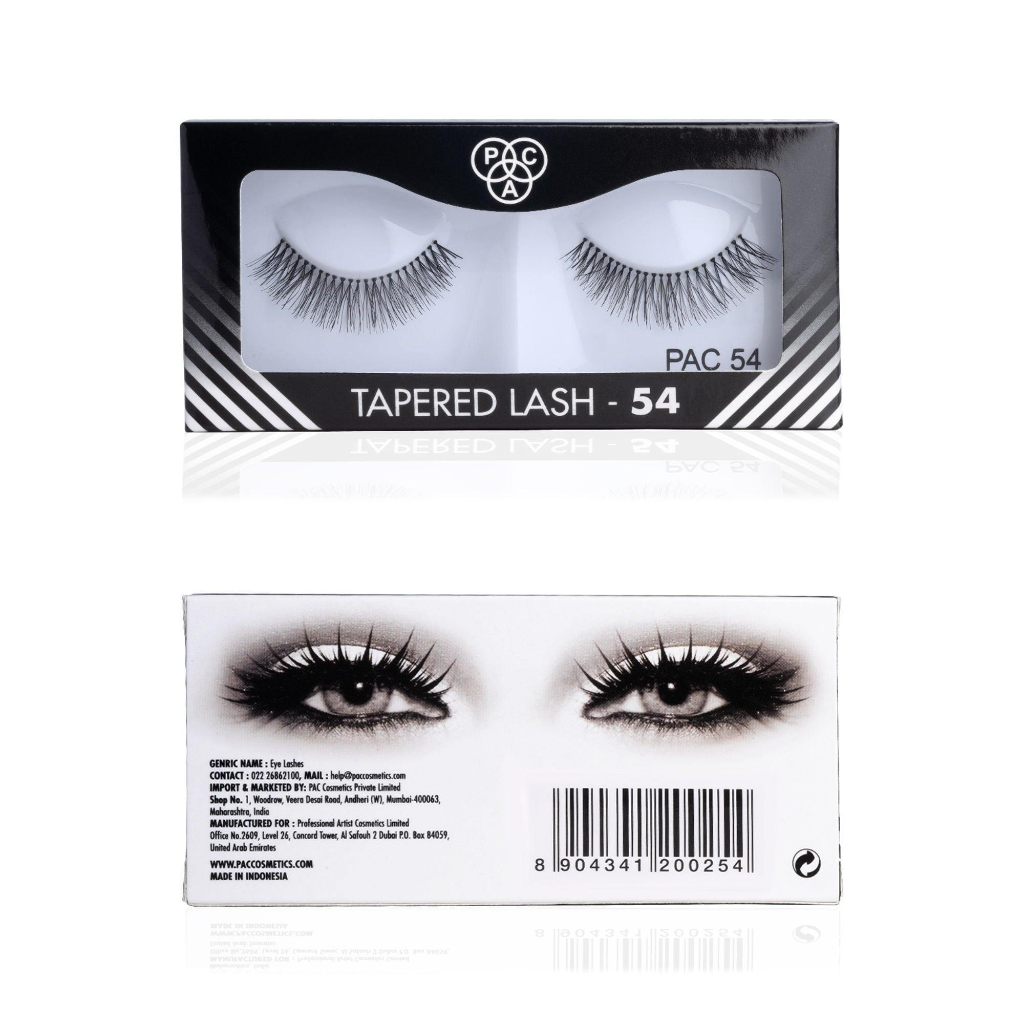 PAC Studio Tapered Lash 54 - Handmade Natural Looking, Reusable up to 12x, Seamlessly Blends with Lashes