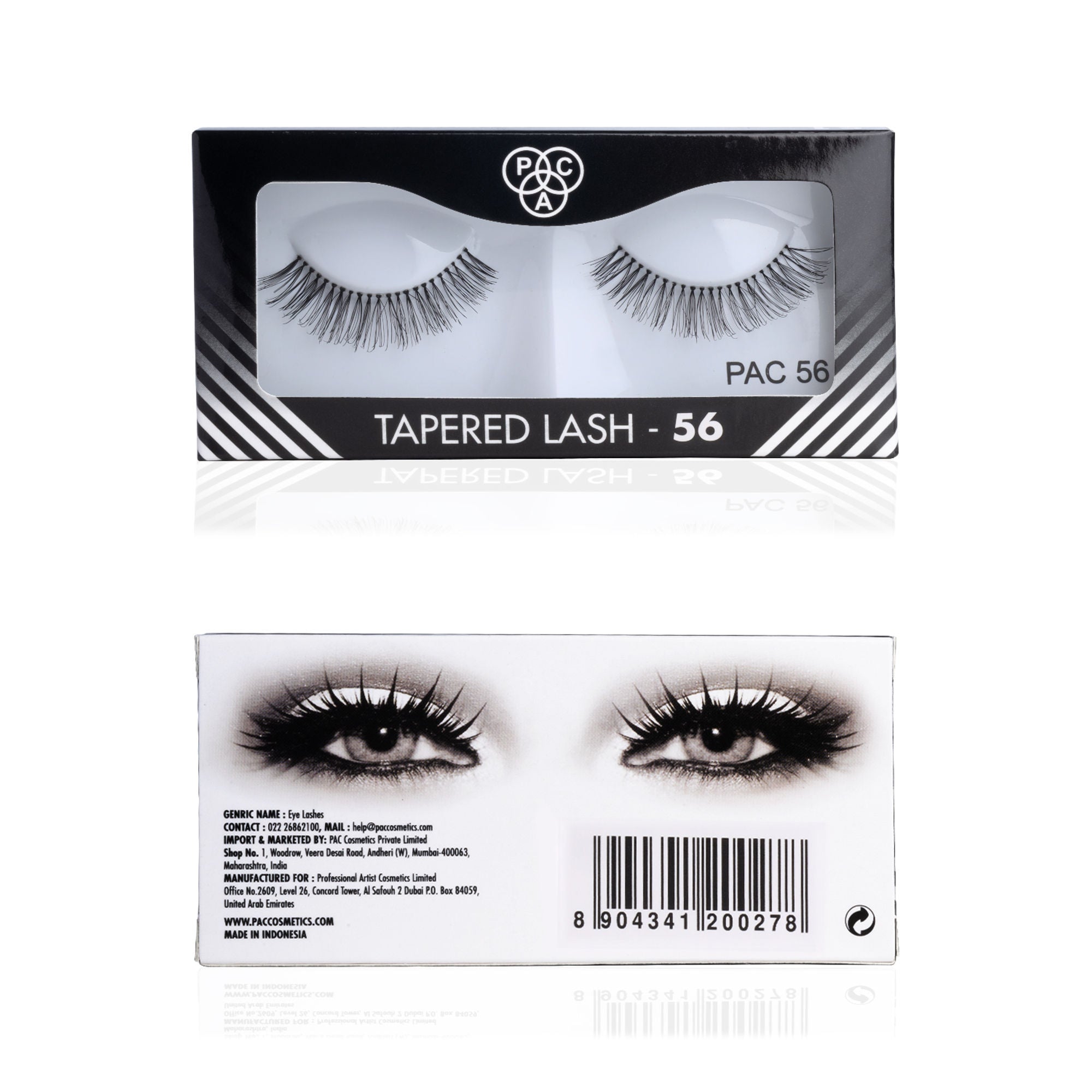PAC Studio Tapered Lash 56 - Handmade Natural Looking, Reusable up to 12x, Seamlessly Blends with Lashes