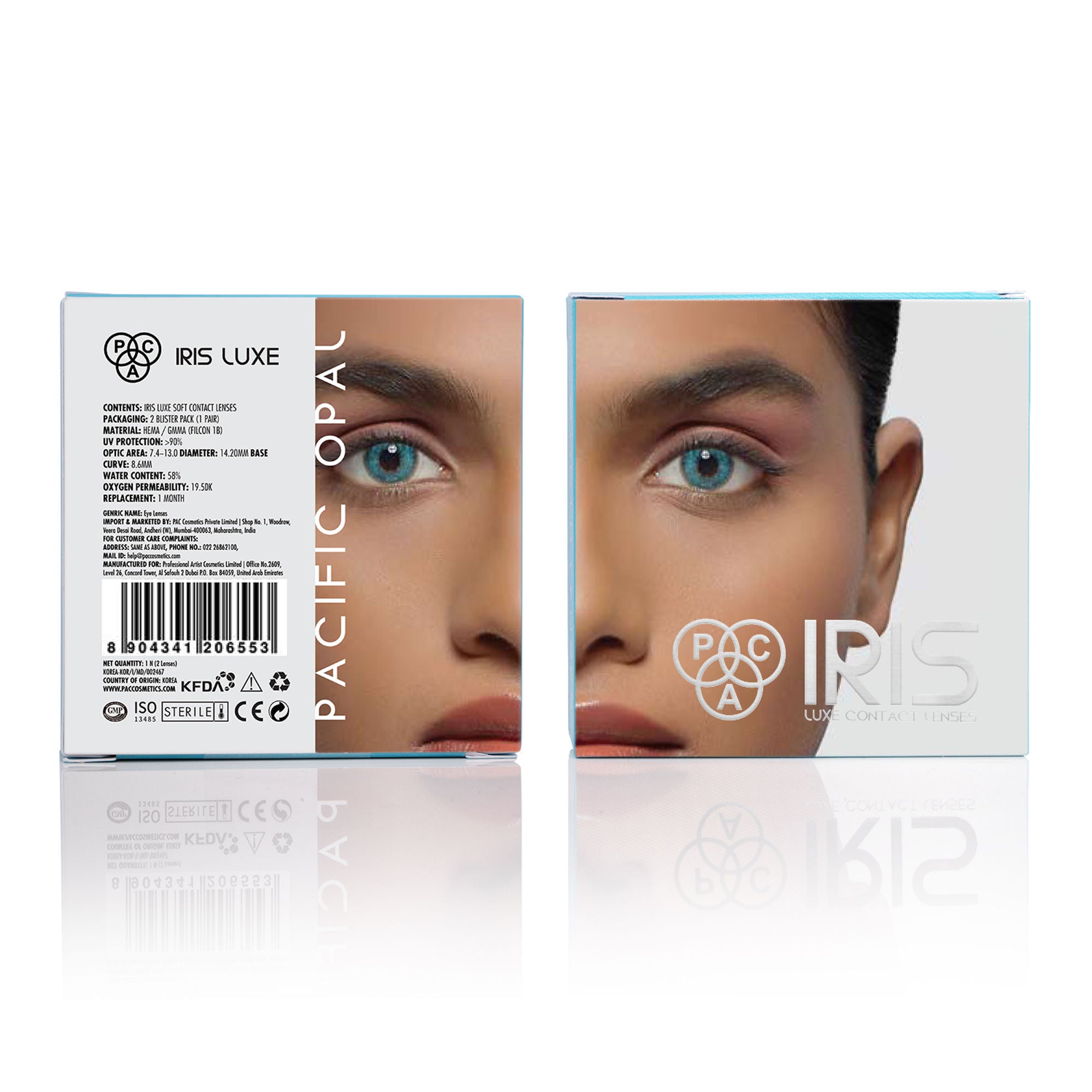 PAC Studio IRIS LUXE One Month Lenses - Pacific Opal