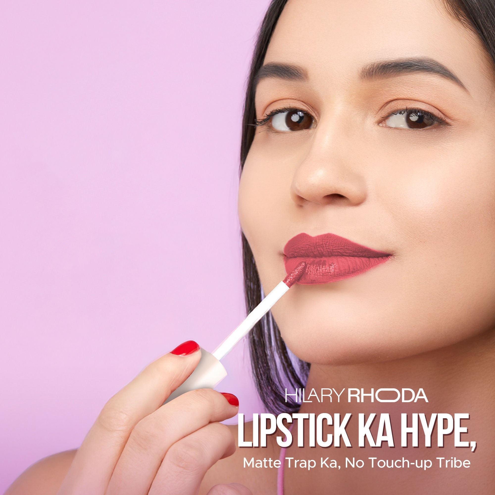 Hilary Rhoda Matte Trap Liquid Lipstick - Mauve Bare 06